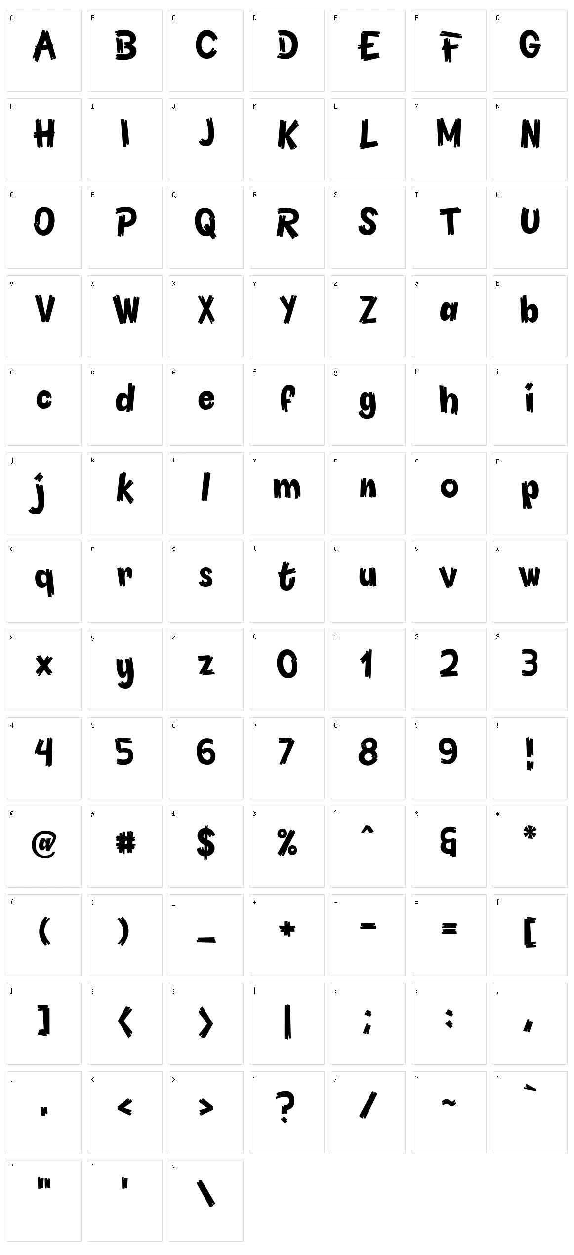 Pineapple Character Set