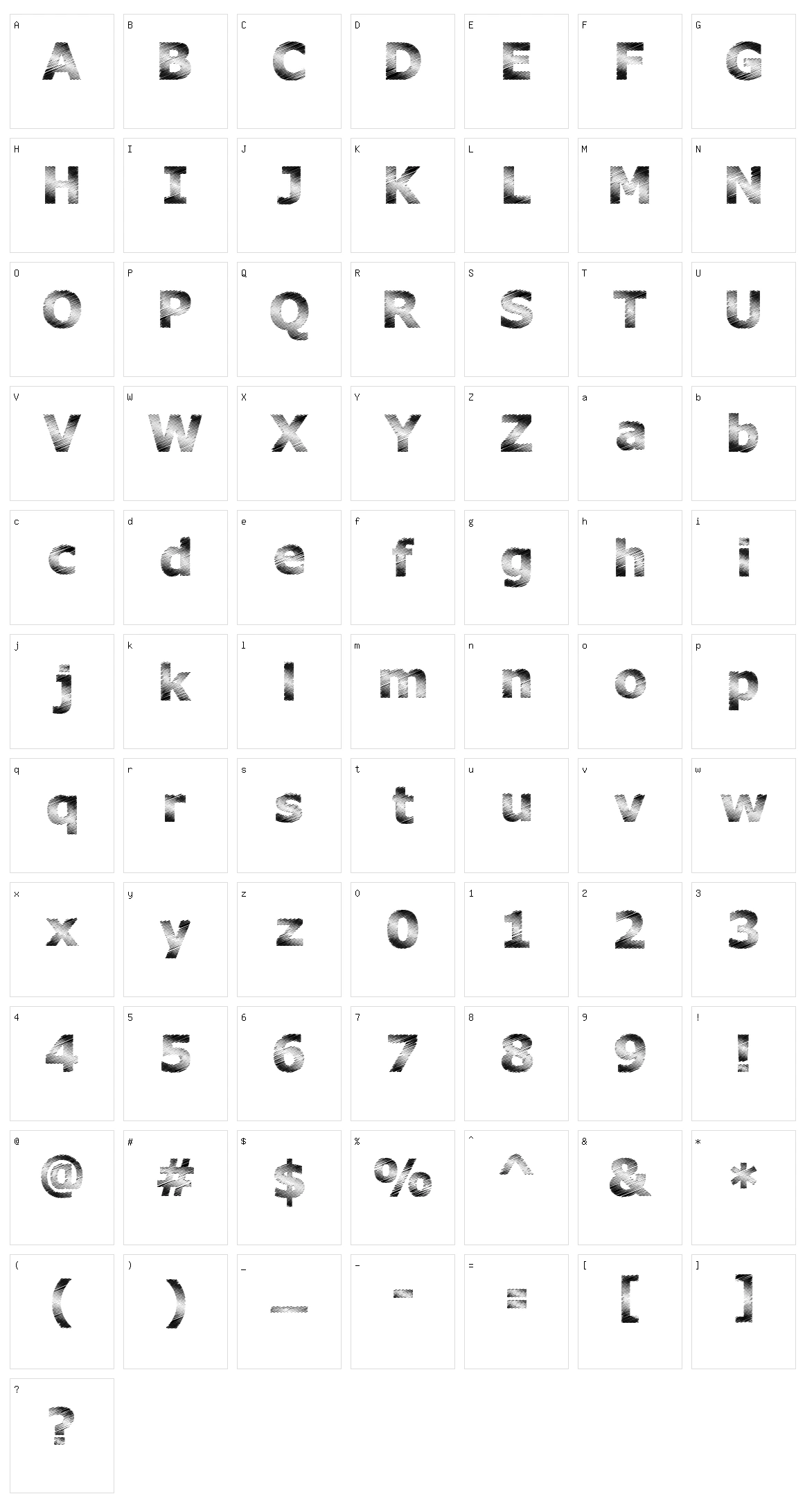 Plutonium Character Set