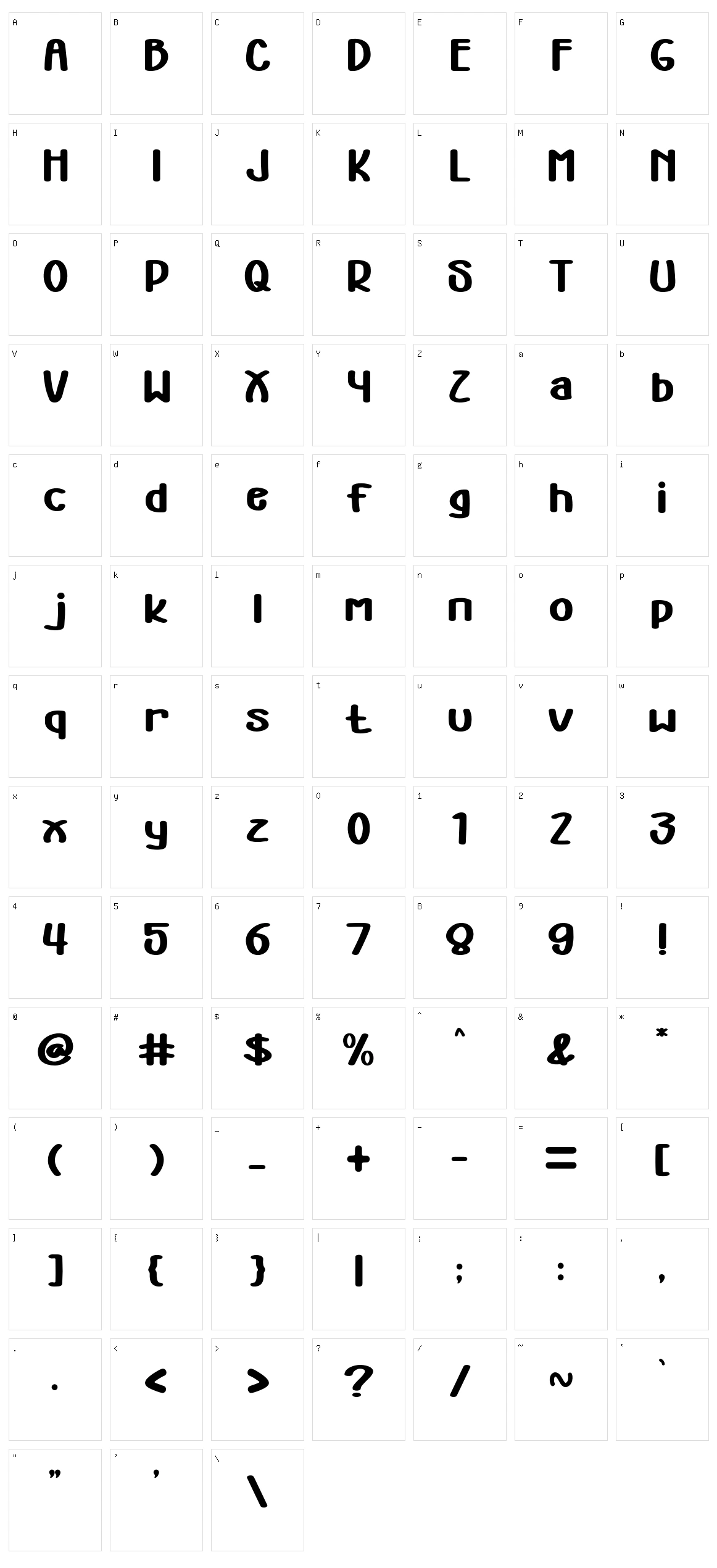 Power Up Character Set