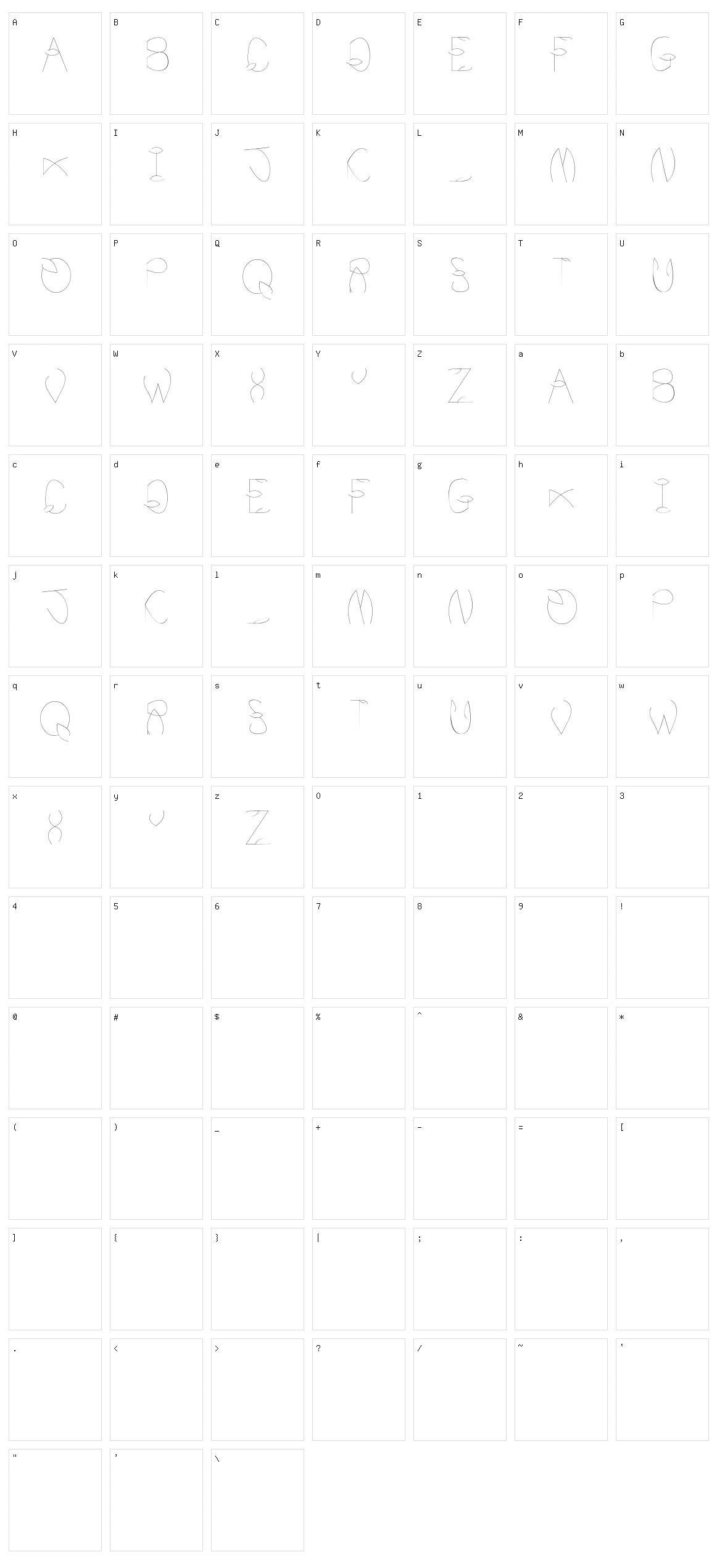 Precisely Precise Character Set