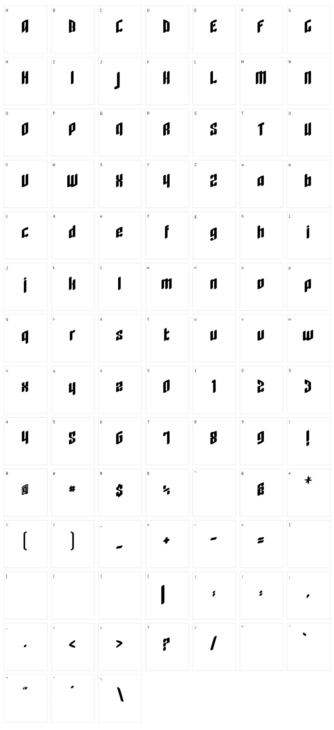 Rage Quit Character Set