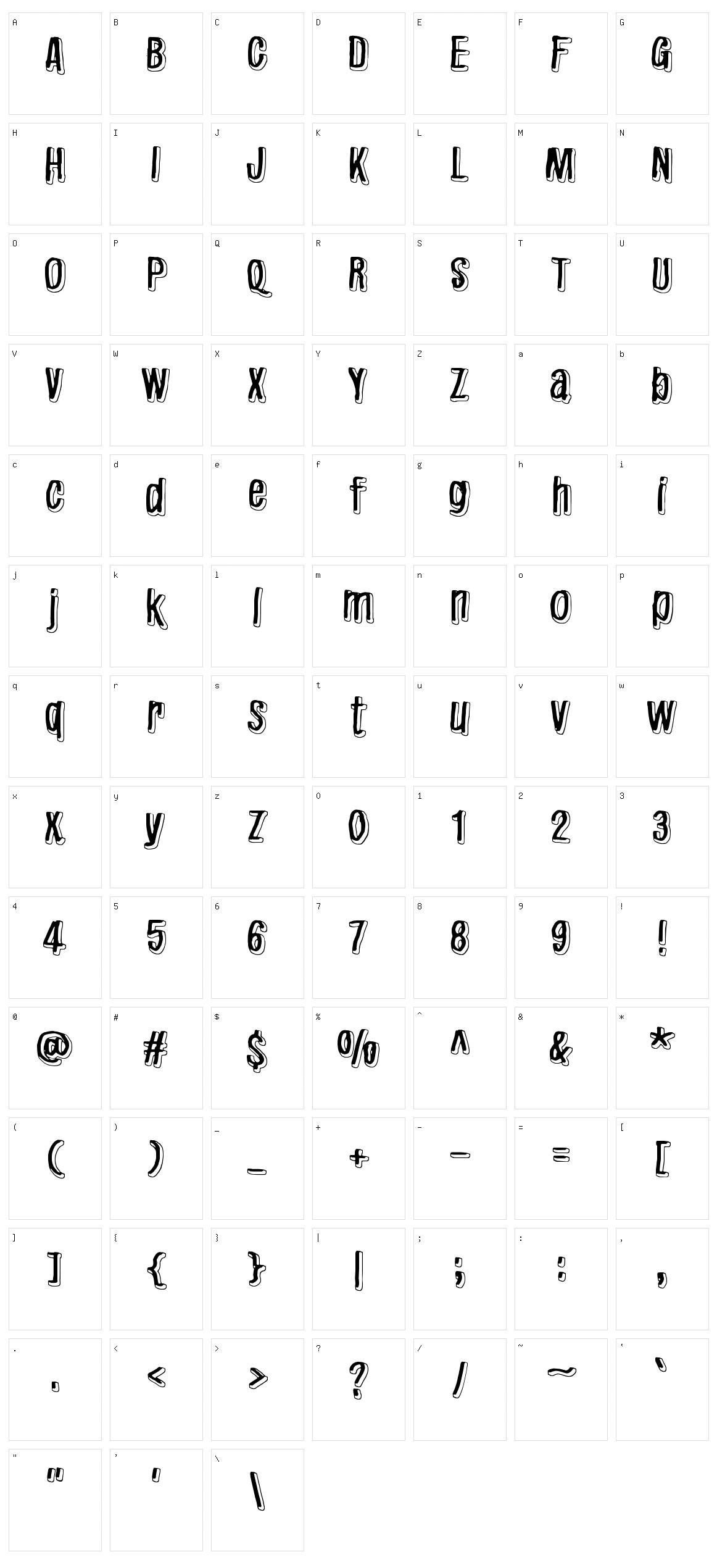 Redhair Character Set