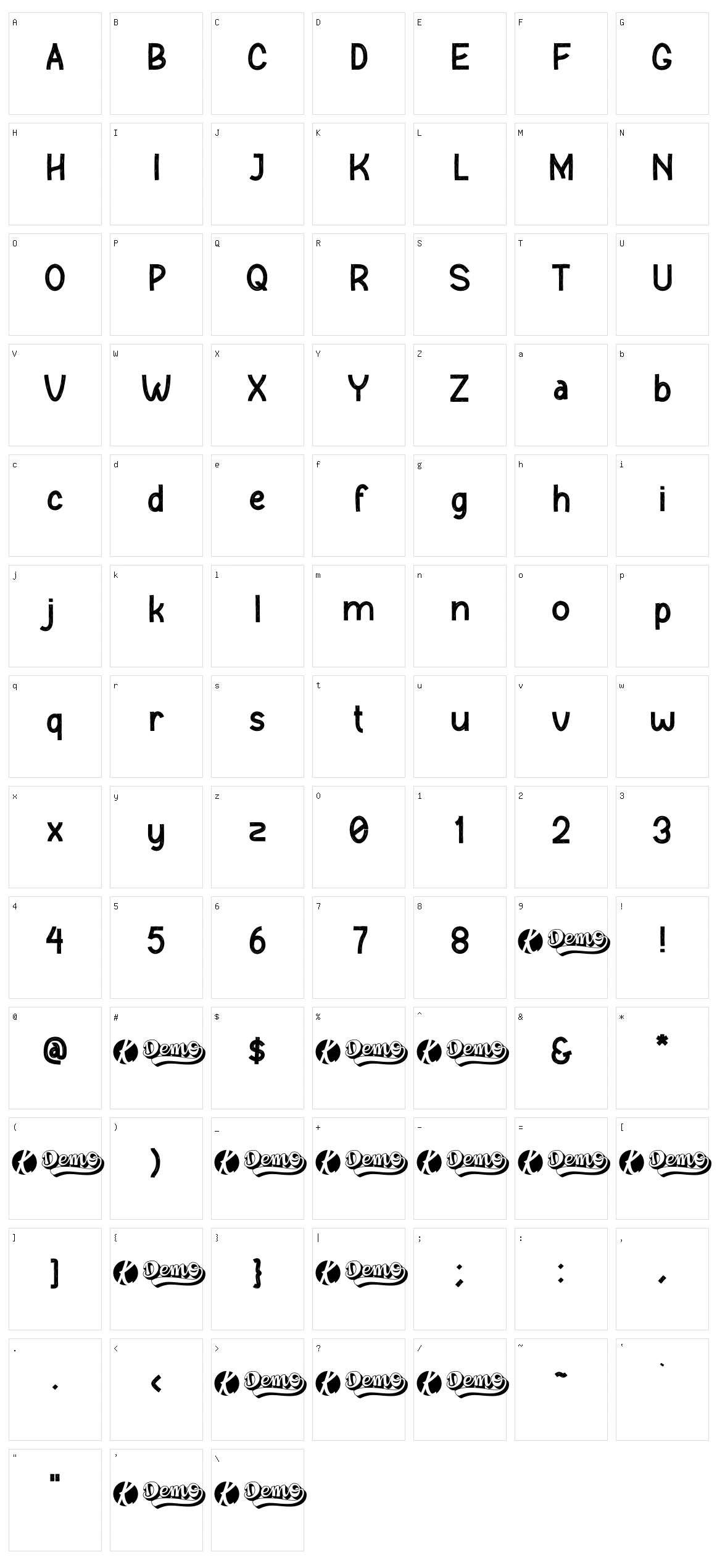 Relasi Smoothish Character Set