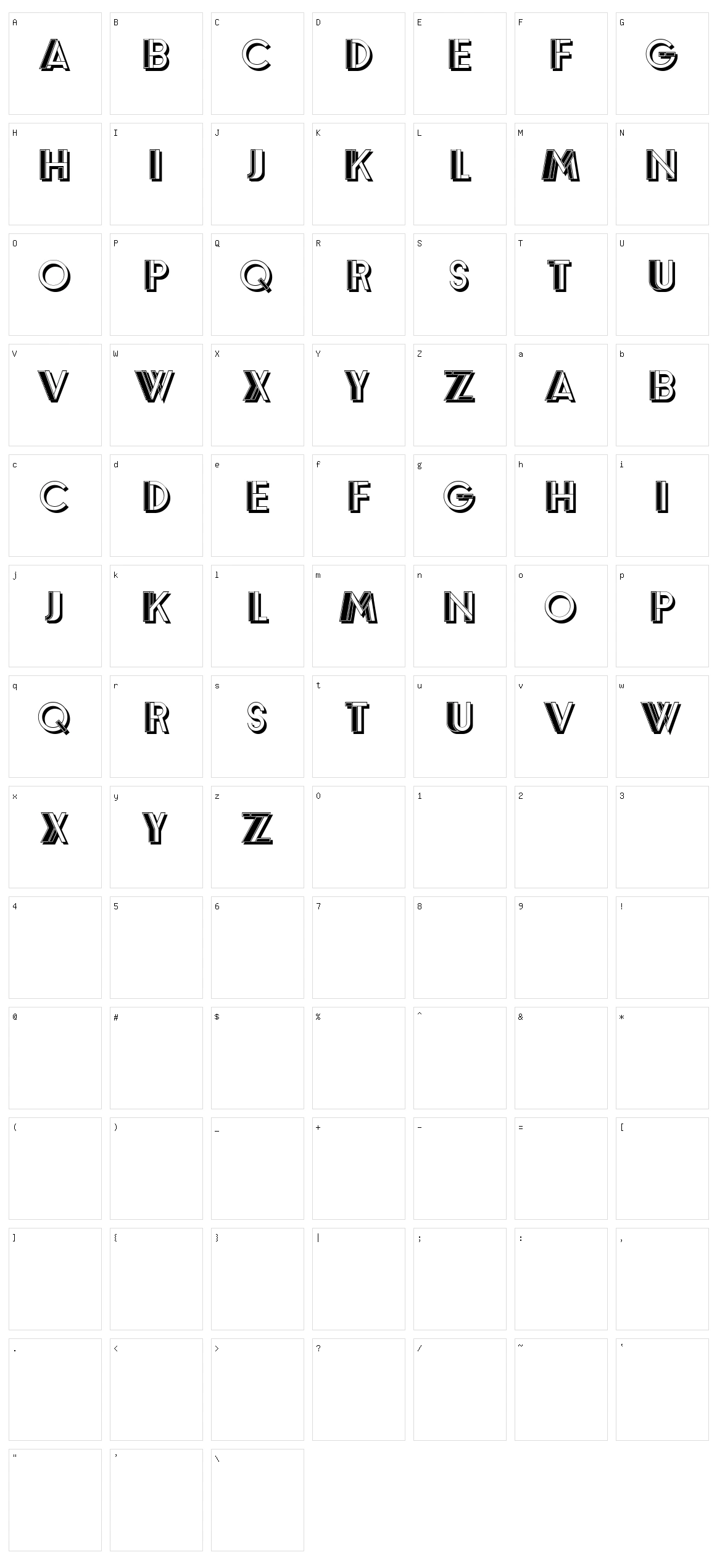 Ressha Character Set