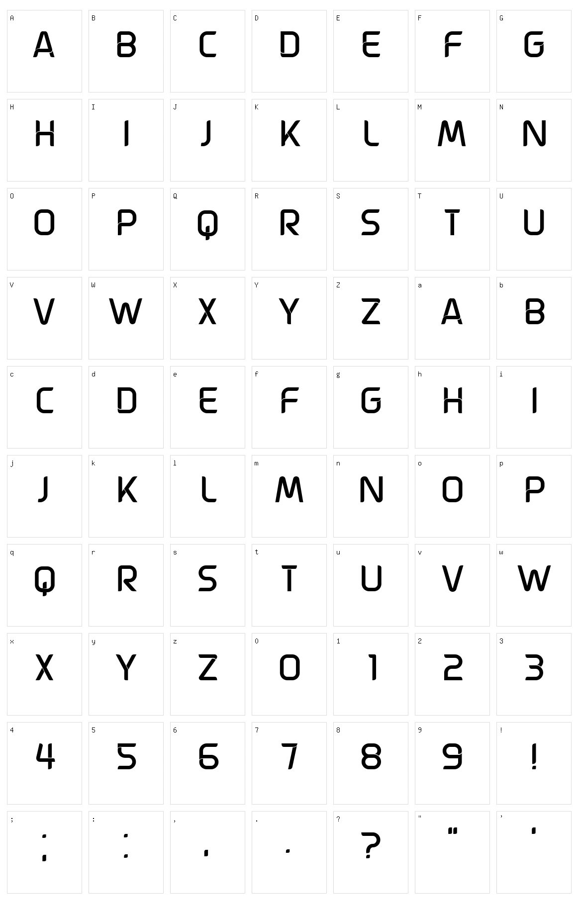 Revealed Character Set