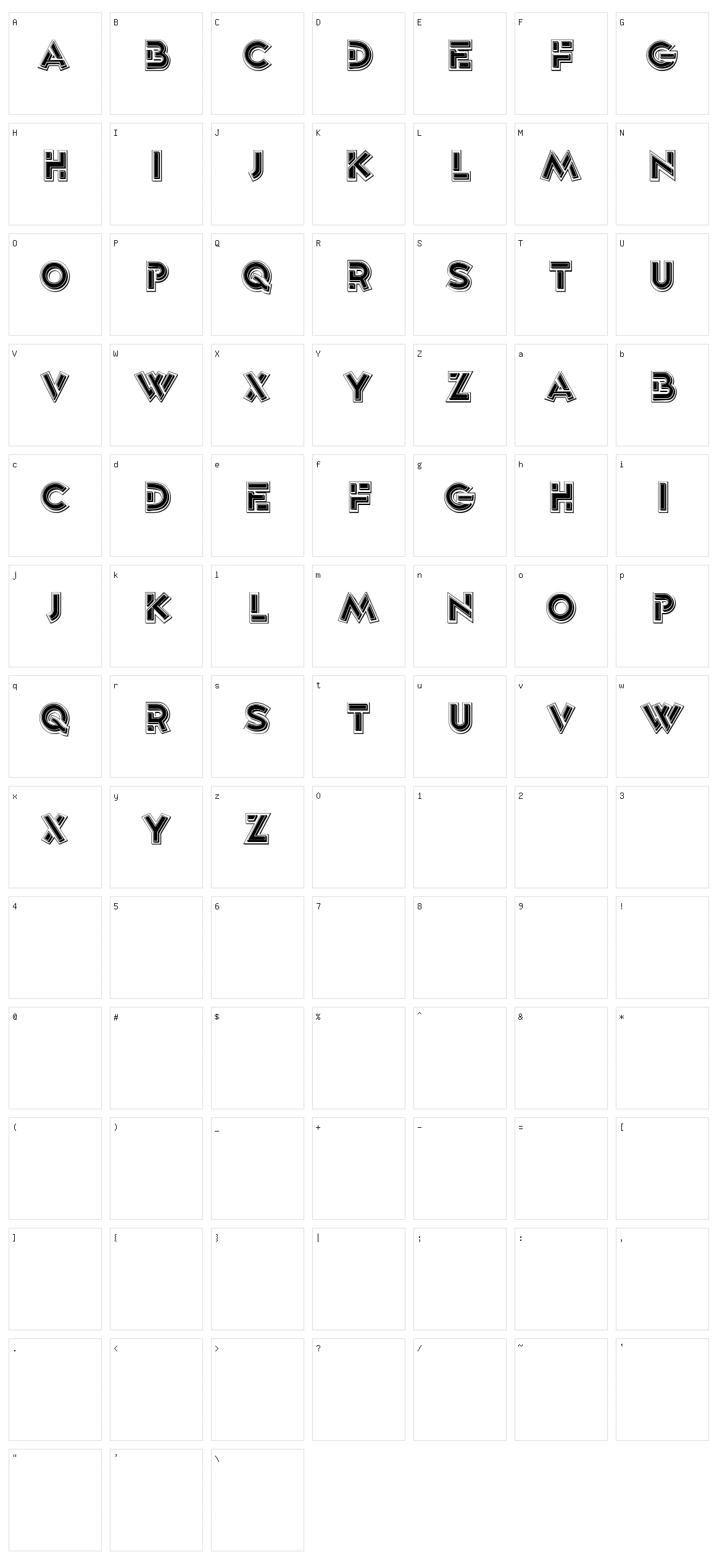 Roshandan Character Set