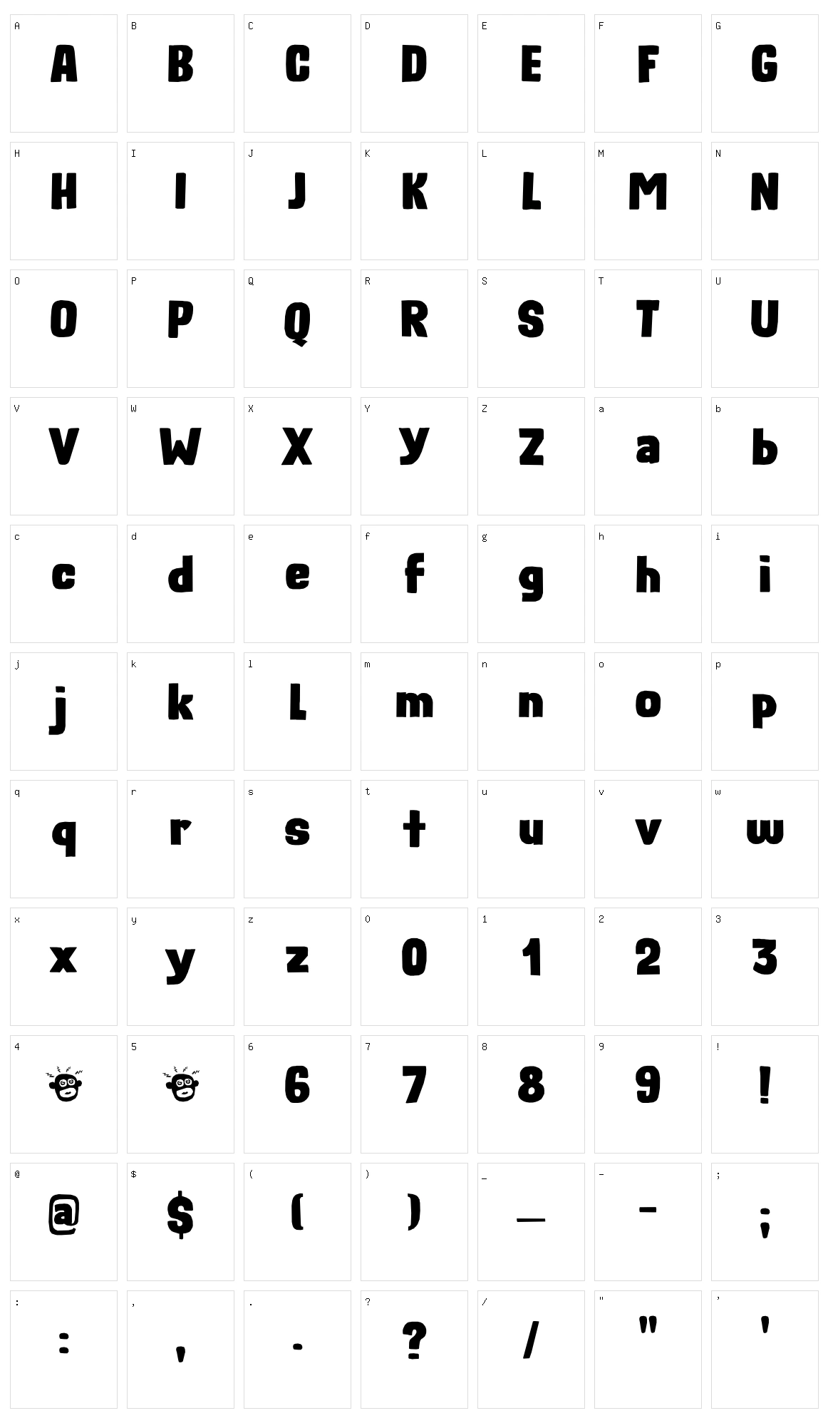 Rough Therapy Character Set