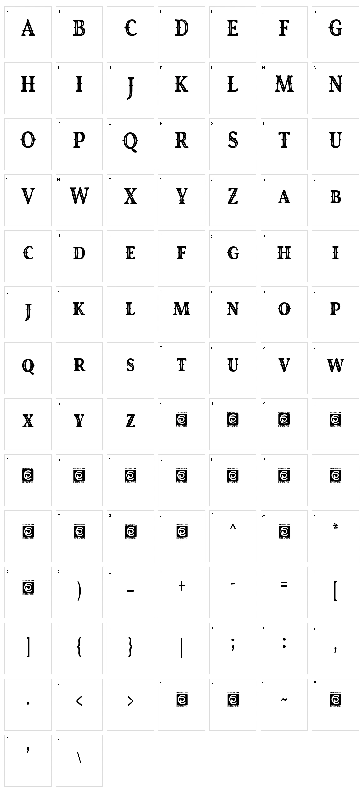 Royal King Character Set