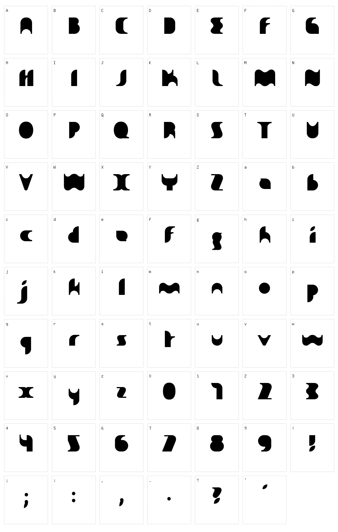 Sakiane Character Set