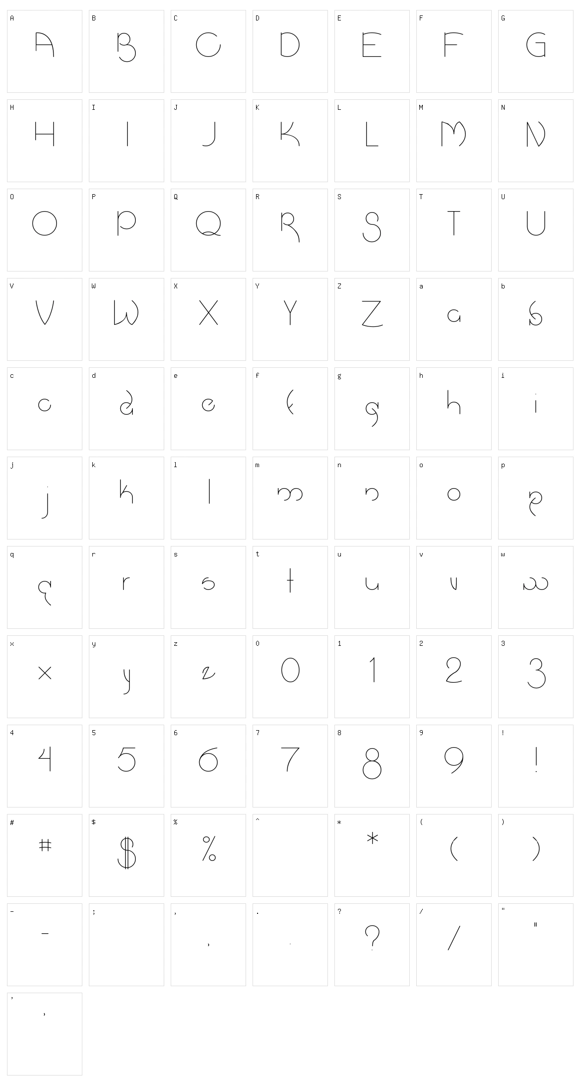 Salt Truck To The Stars Character Set