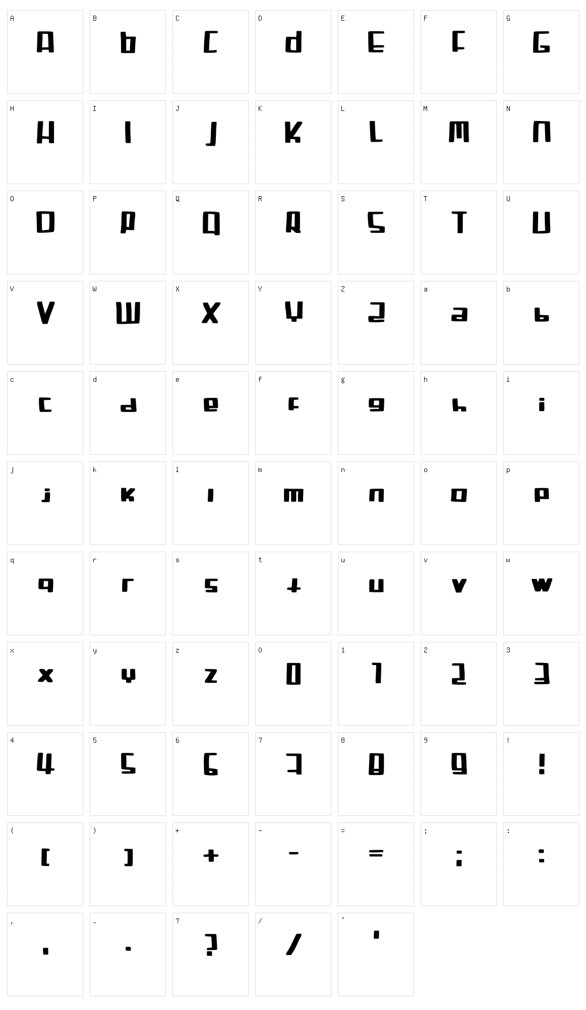 Sandman Character Set