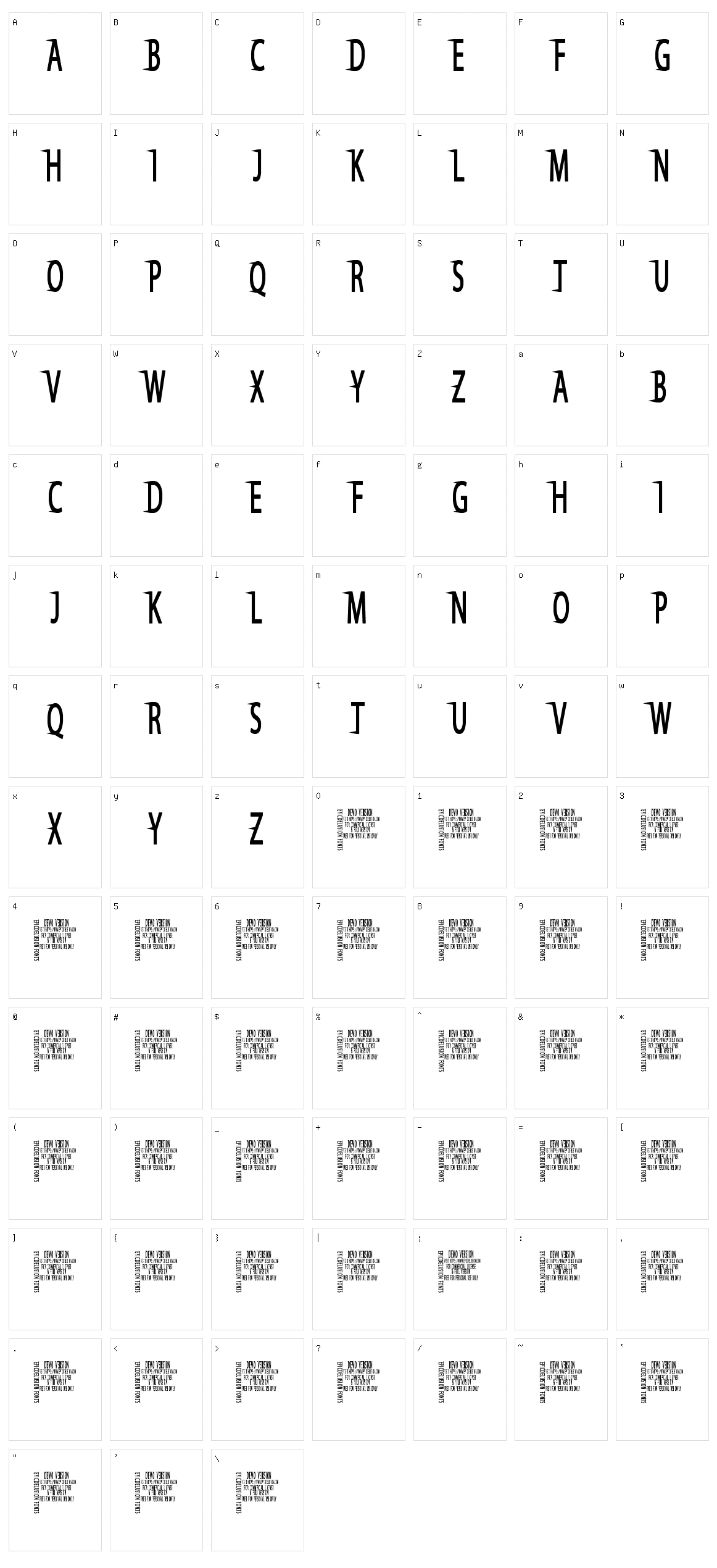 Say Divine Character Set