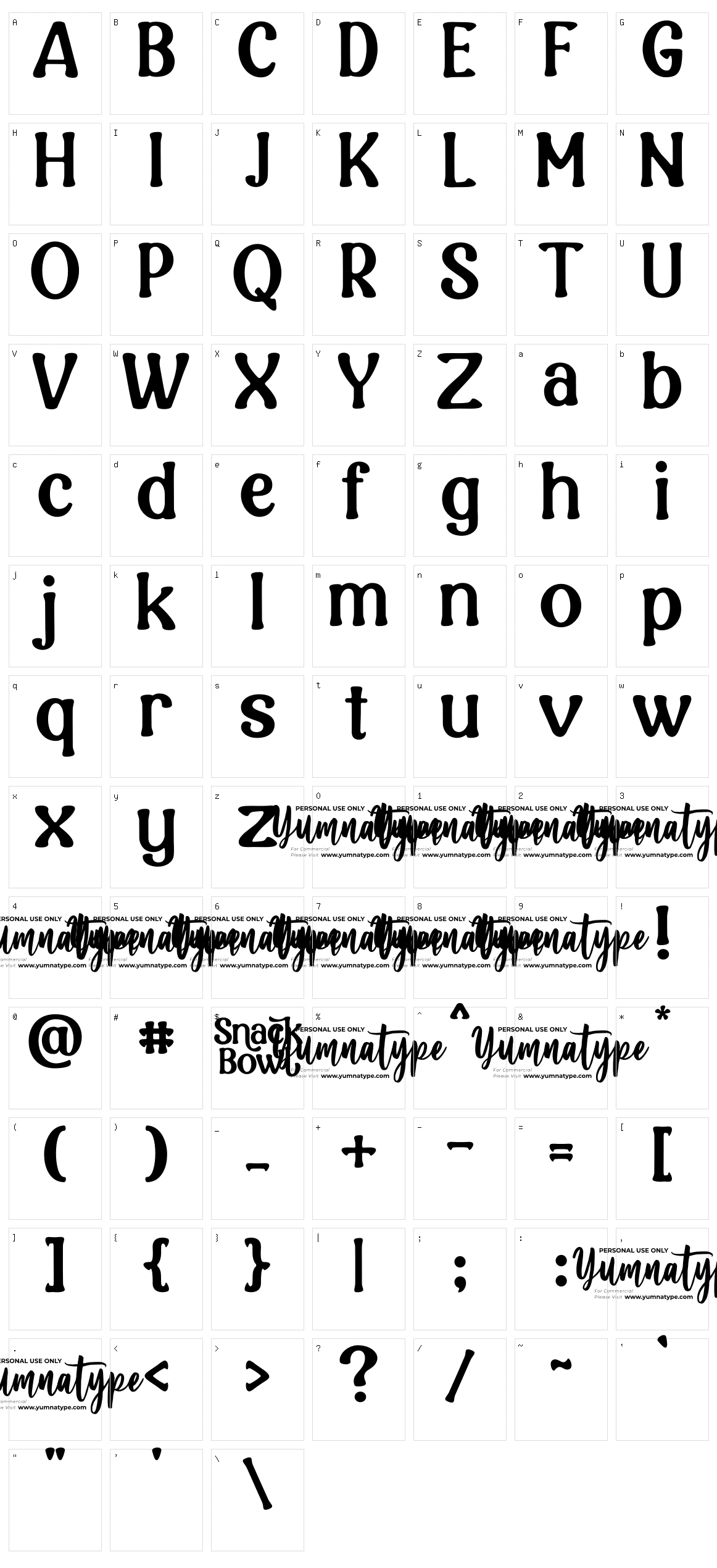 Snack Bowl Character Set