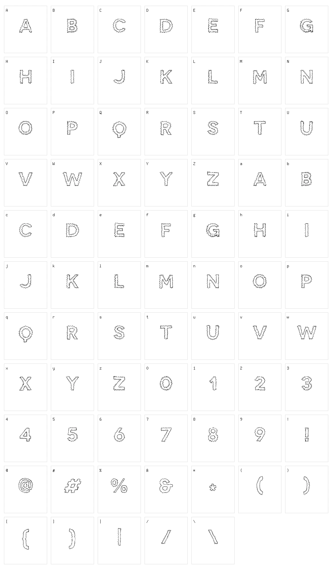 SnakeBite Character Set