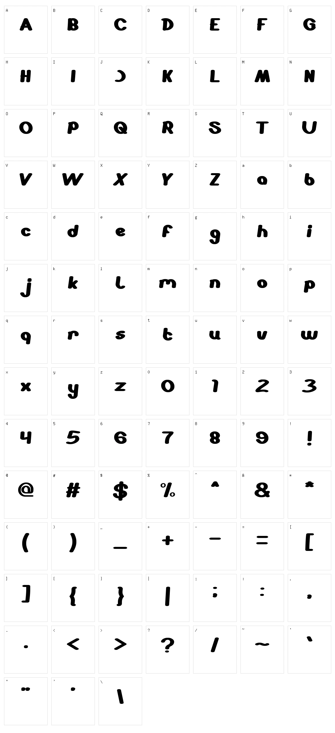 Stabilo Spidol Character Set