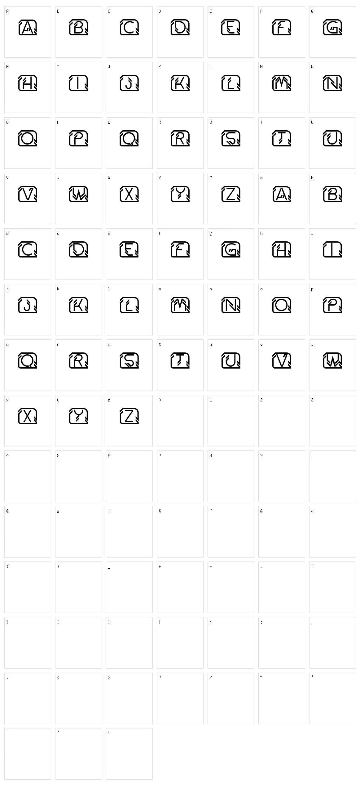 Street Intruder Character Set