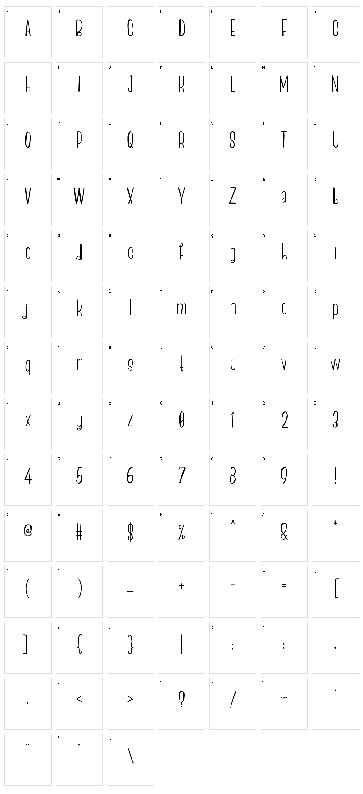 Summer Breeze Character Set