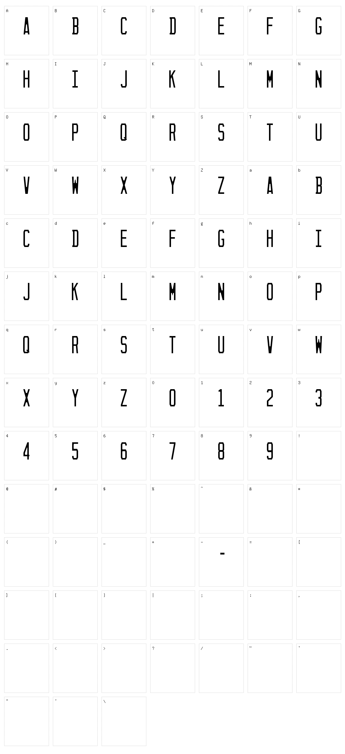 Sunshine State Character Set