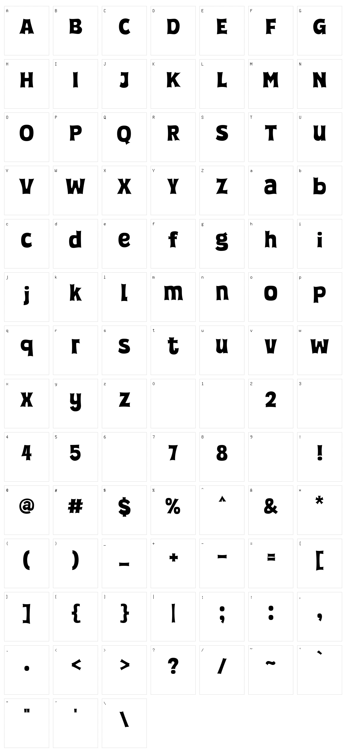 Super Positive Character Set