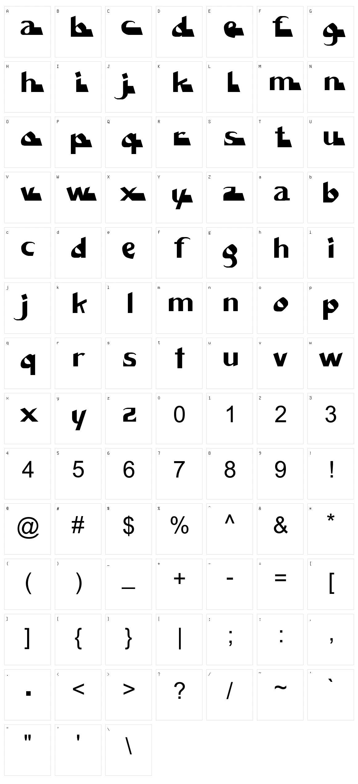 Systema EncÃ©phale Character Set