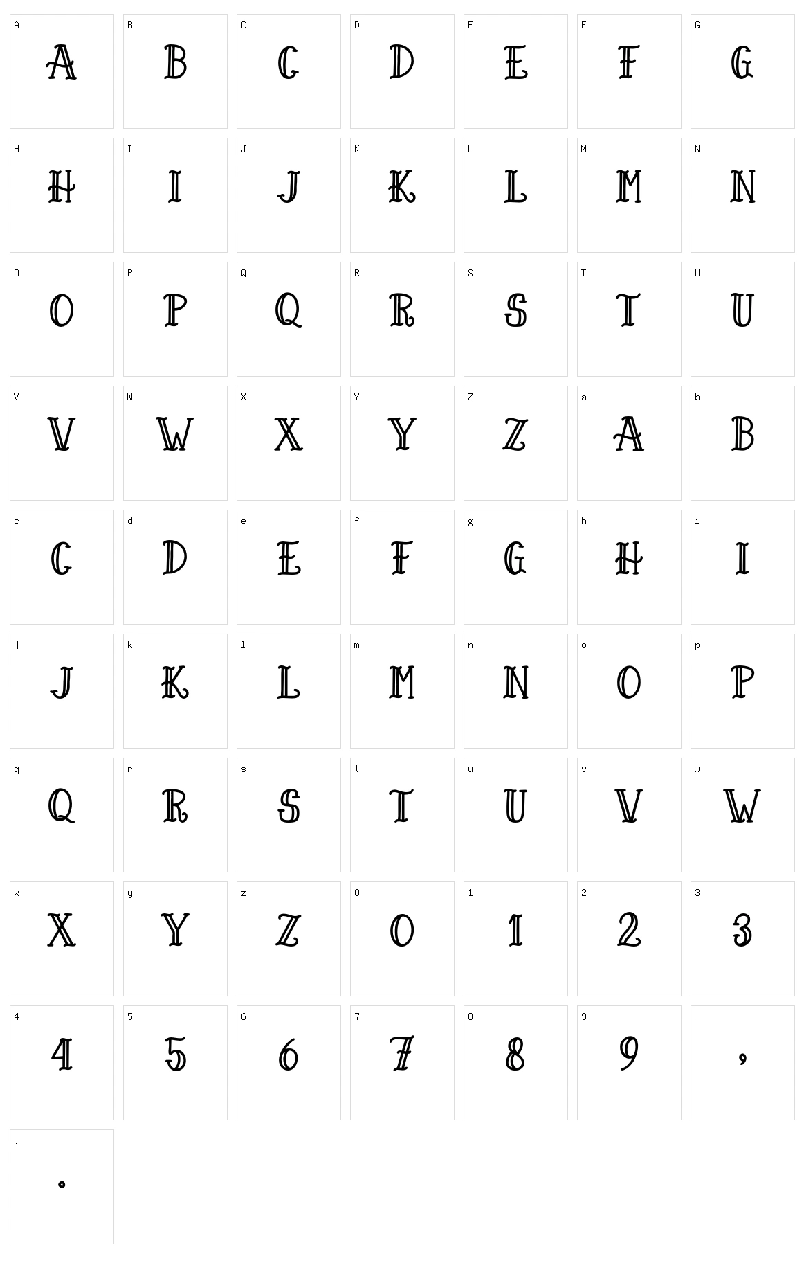 Tattoo God Character Set