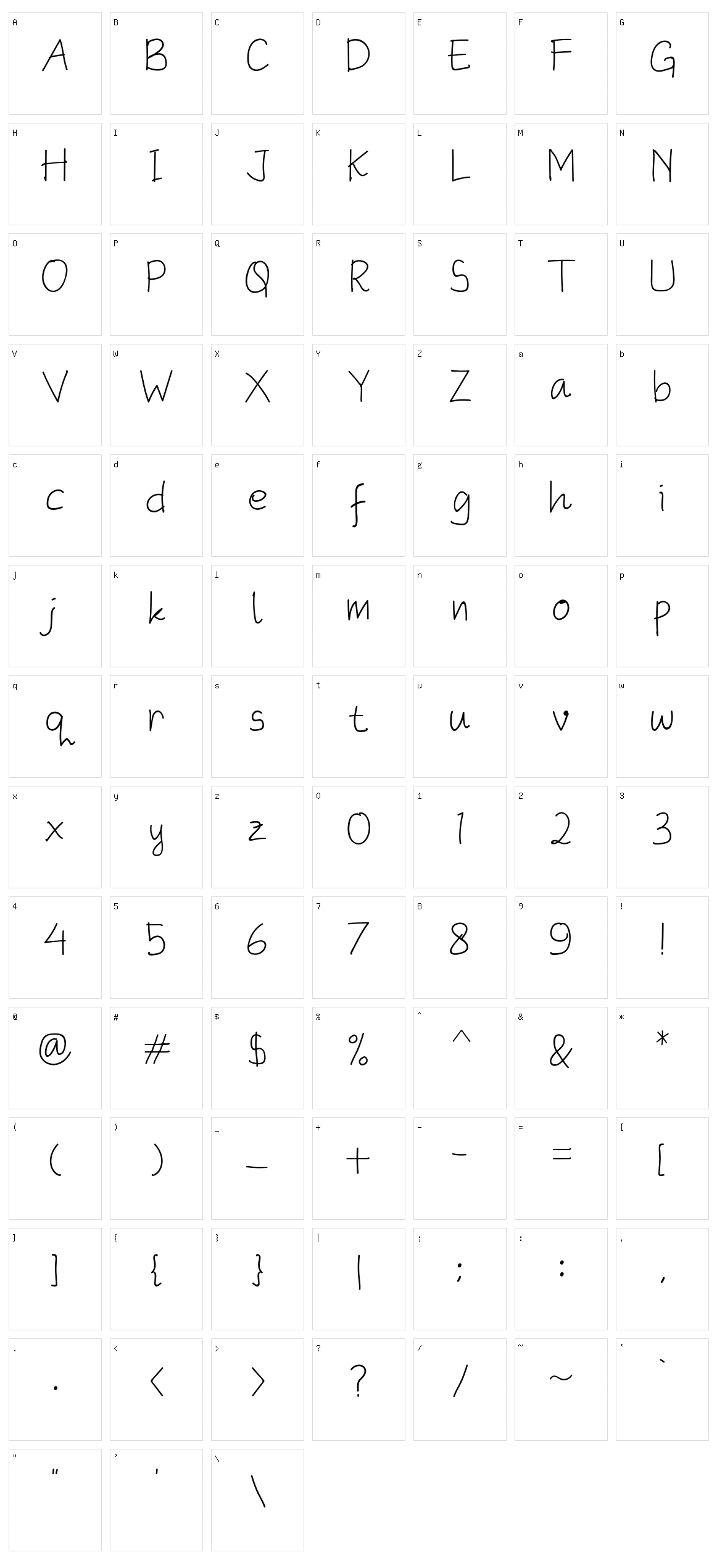 The Ninth Valley Character Set