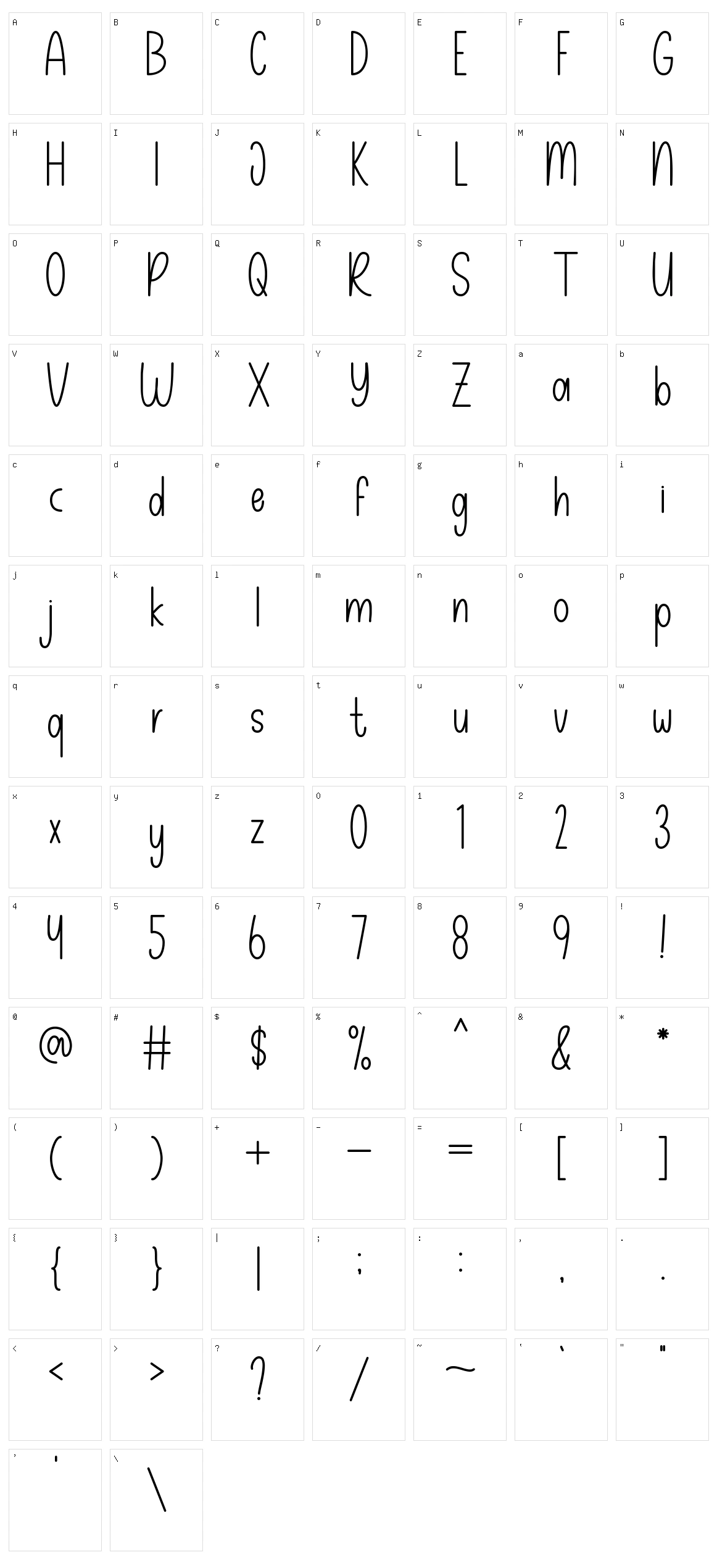 Rainbow Children Character Set