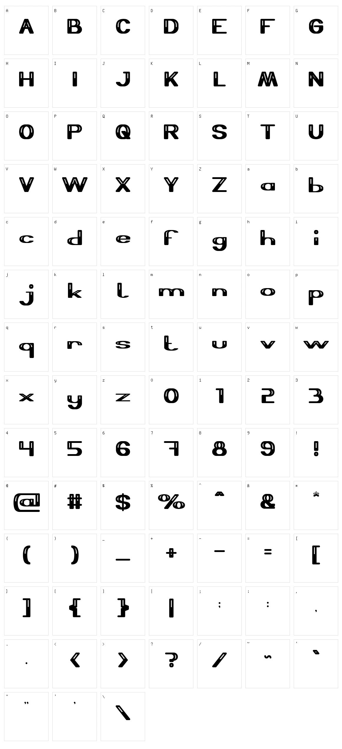 Thermometer Character Set