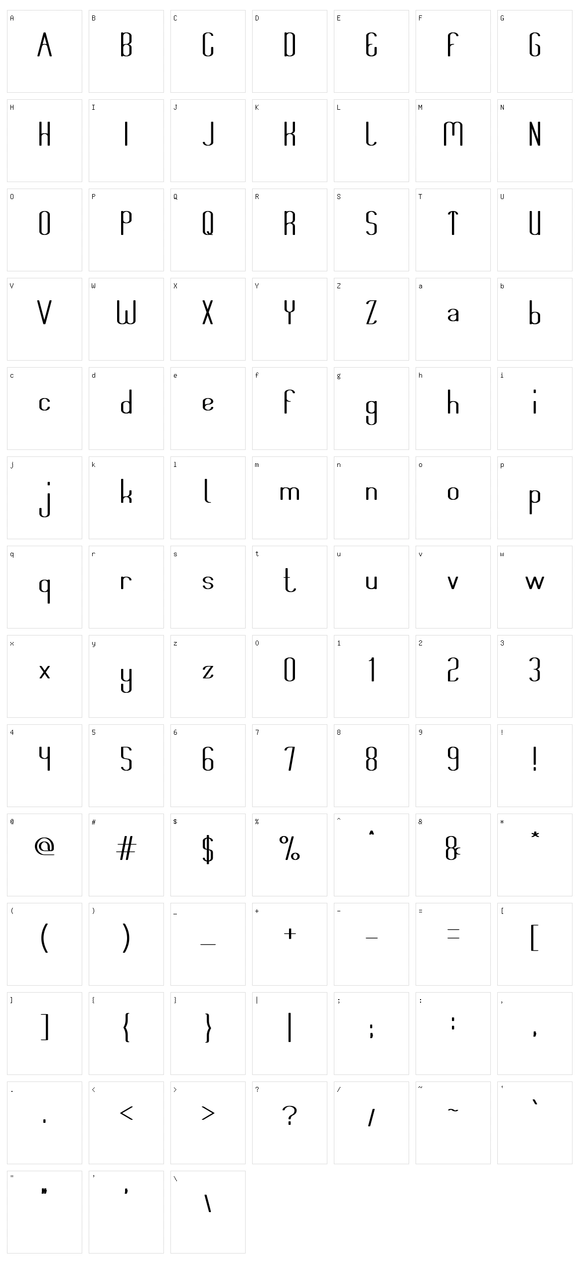 Think More for Solution Character Set