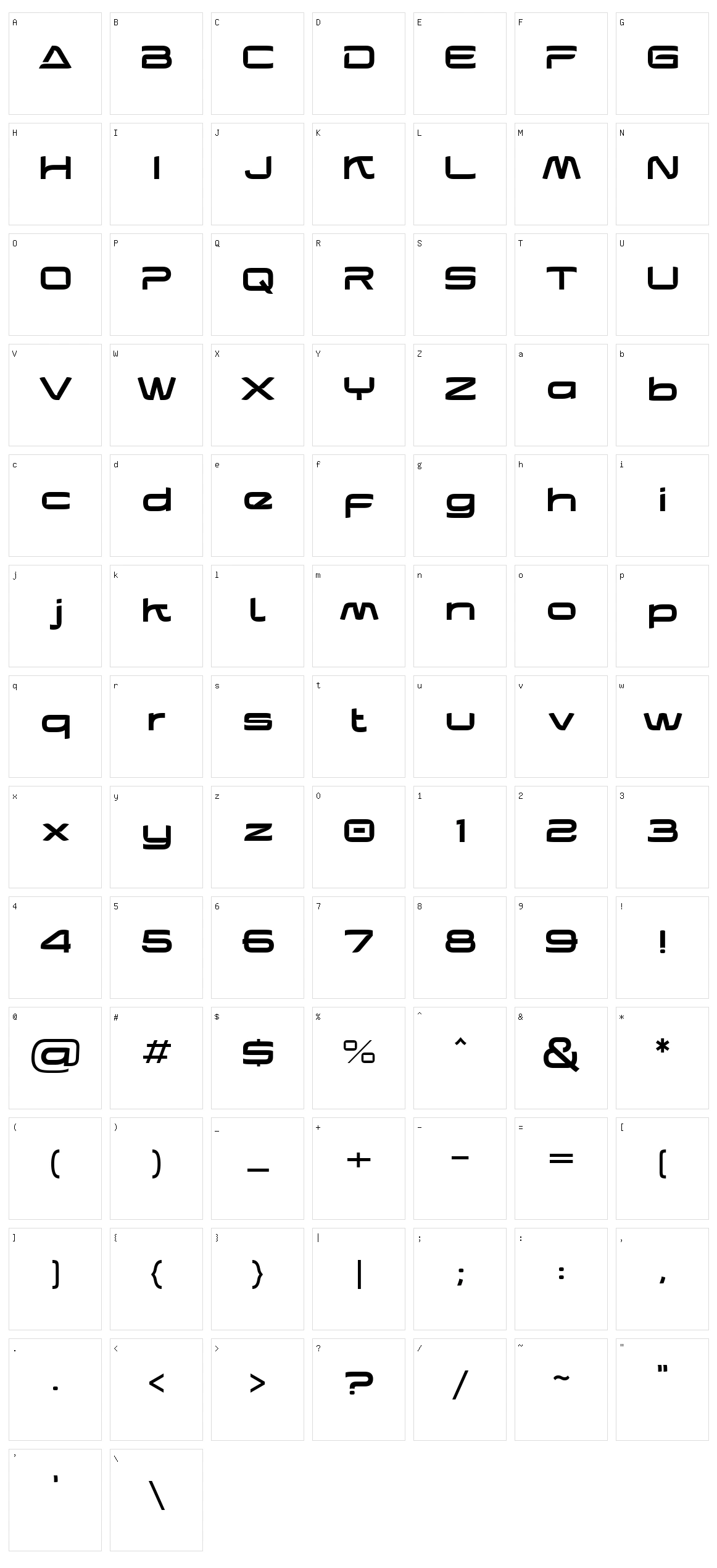 Two Race Character Set