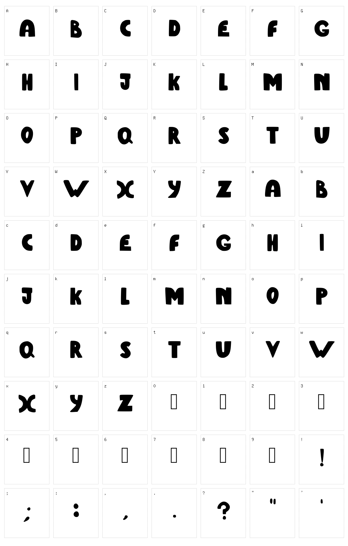 Useless Army Character Set