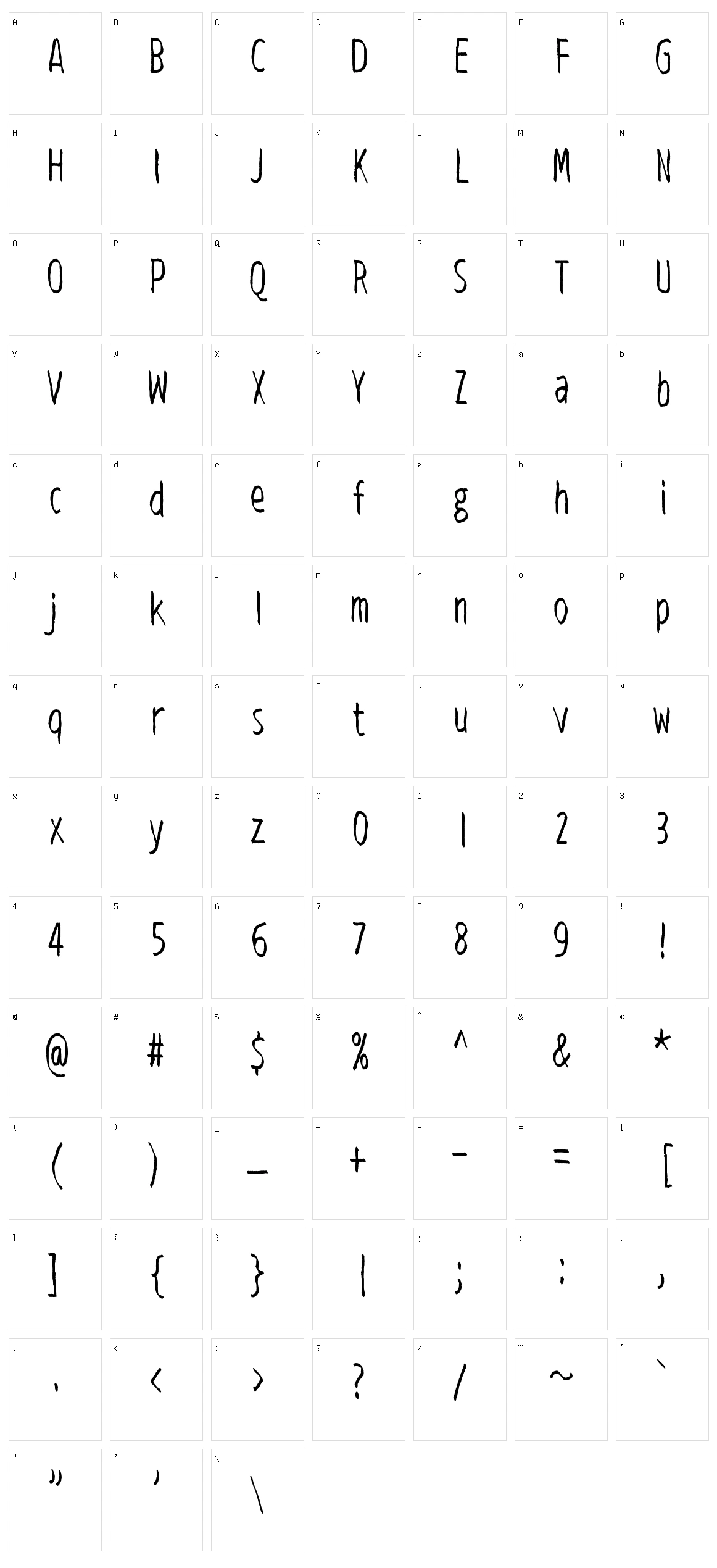 Viiden pennin operetti Character Set