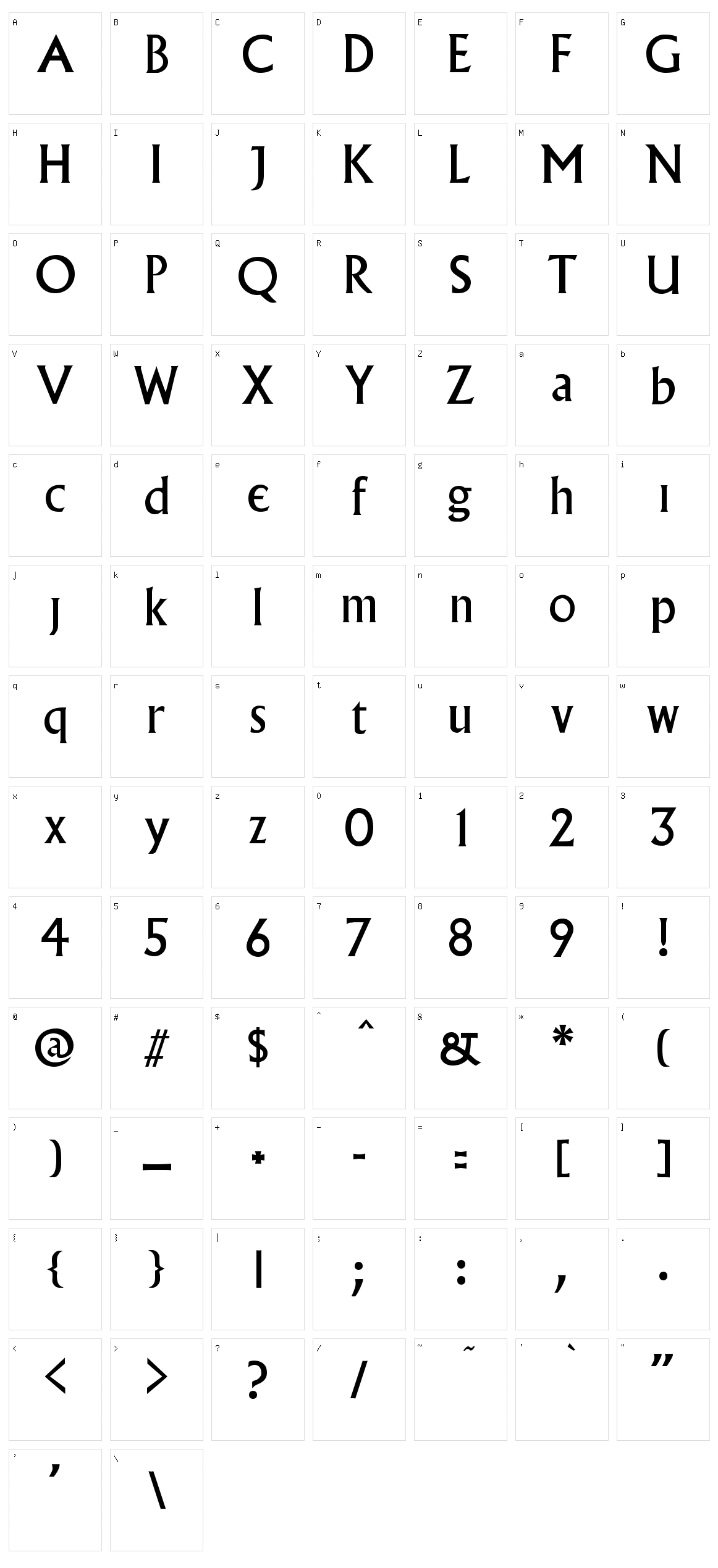 Village Character Set