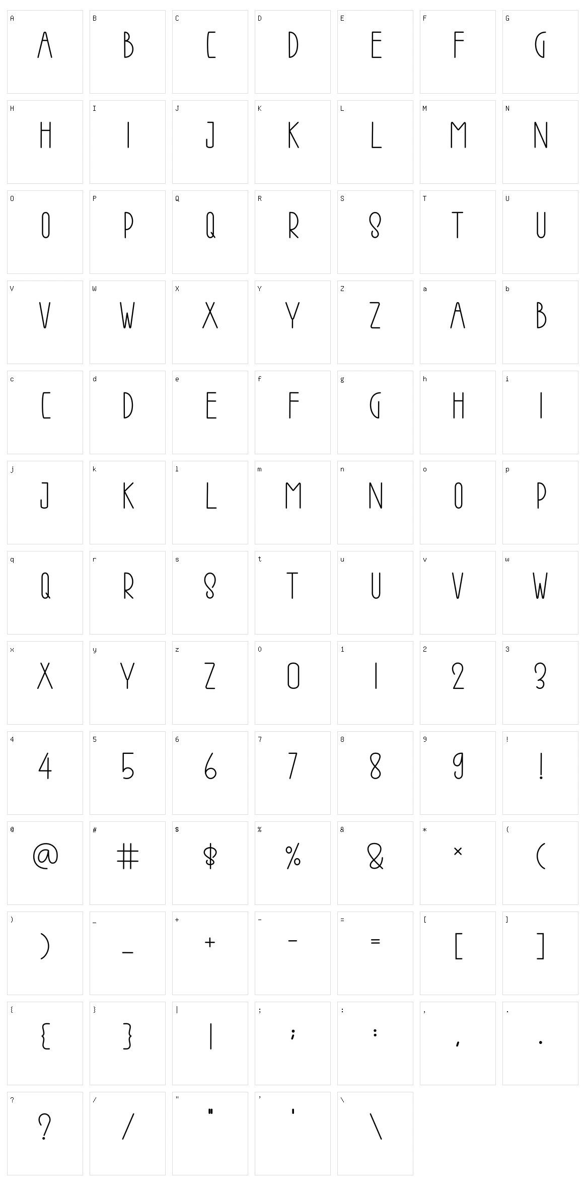 Voyage Character Set