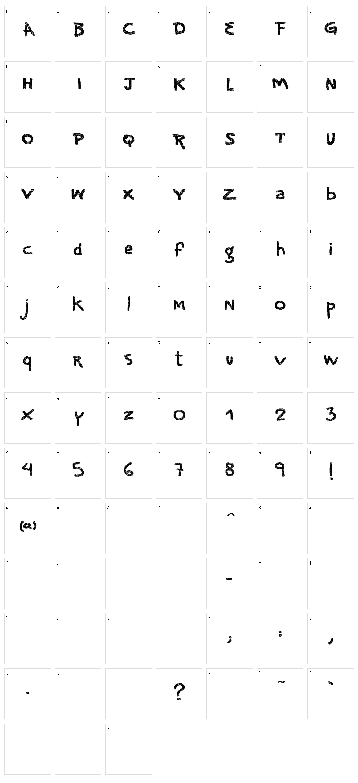 Vtks Noise Character Set