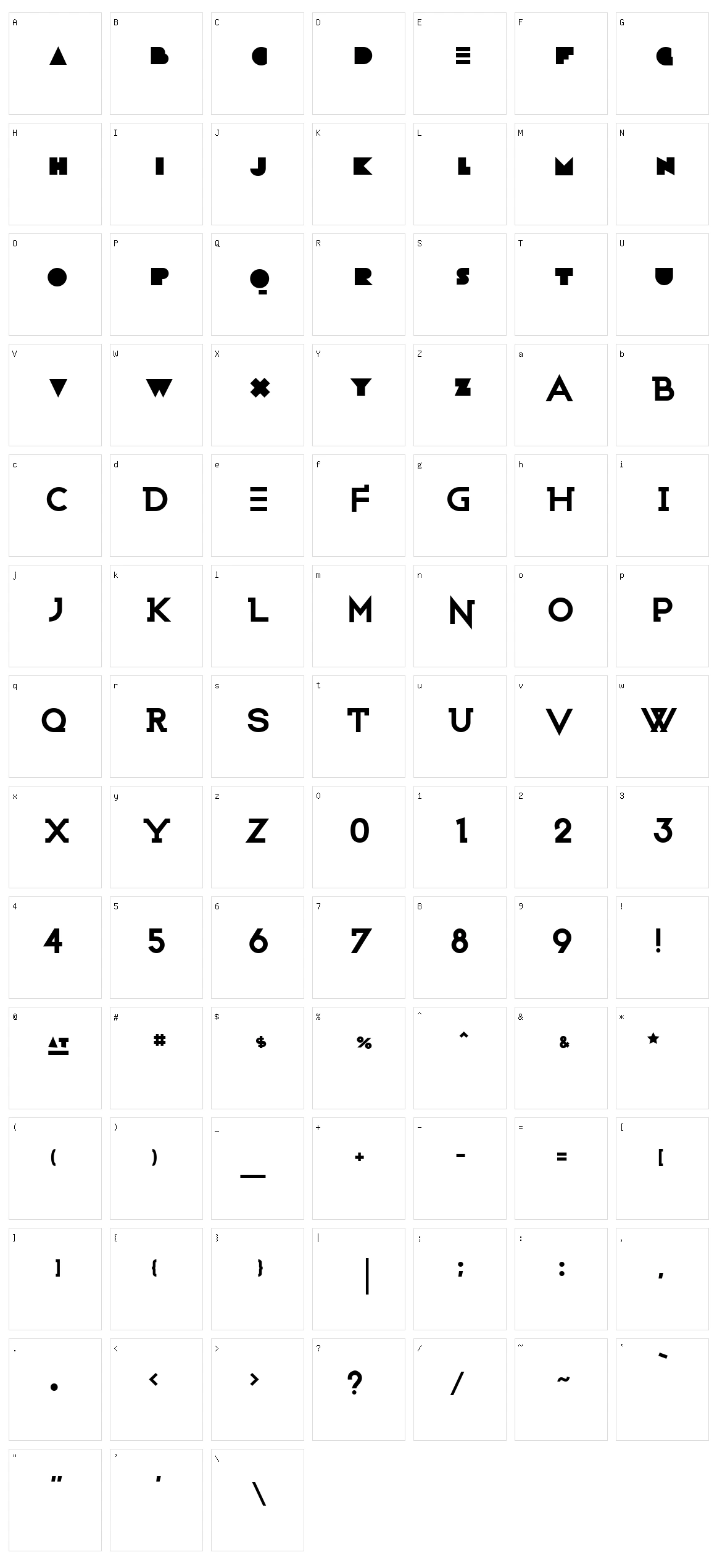 Wicked Character Set