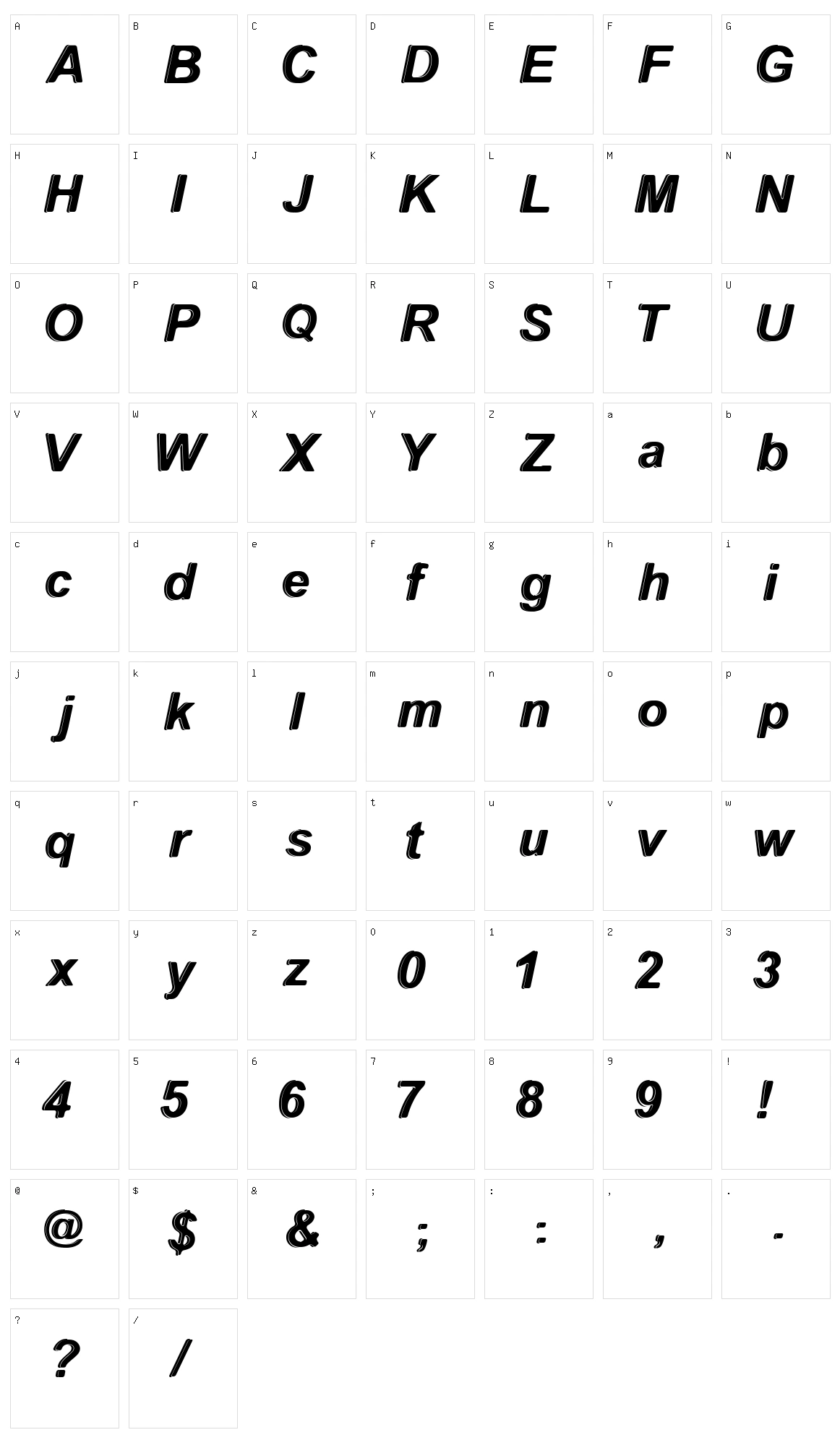 With The Waves Character Set