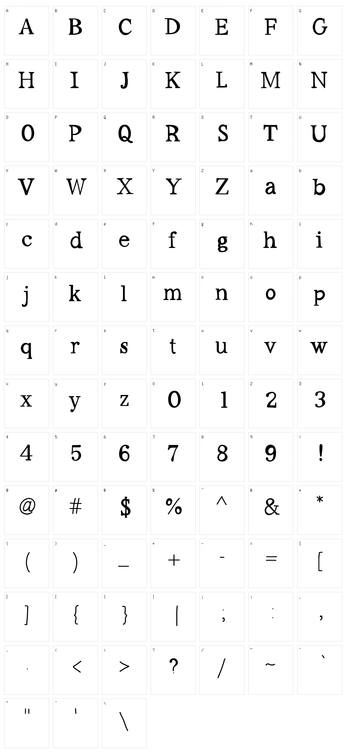 Workaholic Character Set