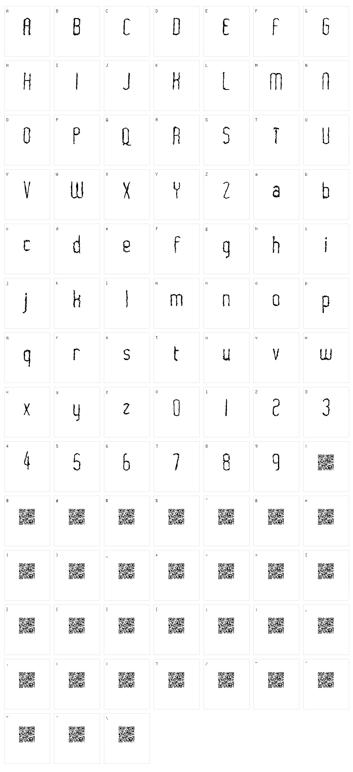 World Shocker Character Set