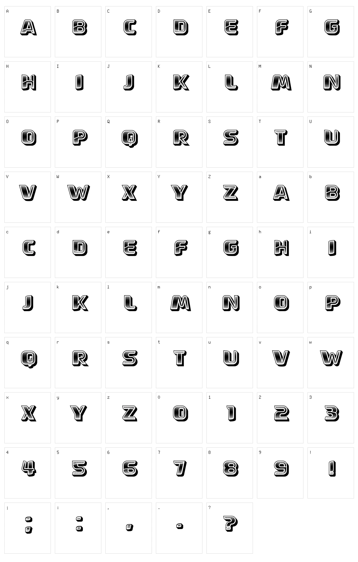 Zagreb Character Set