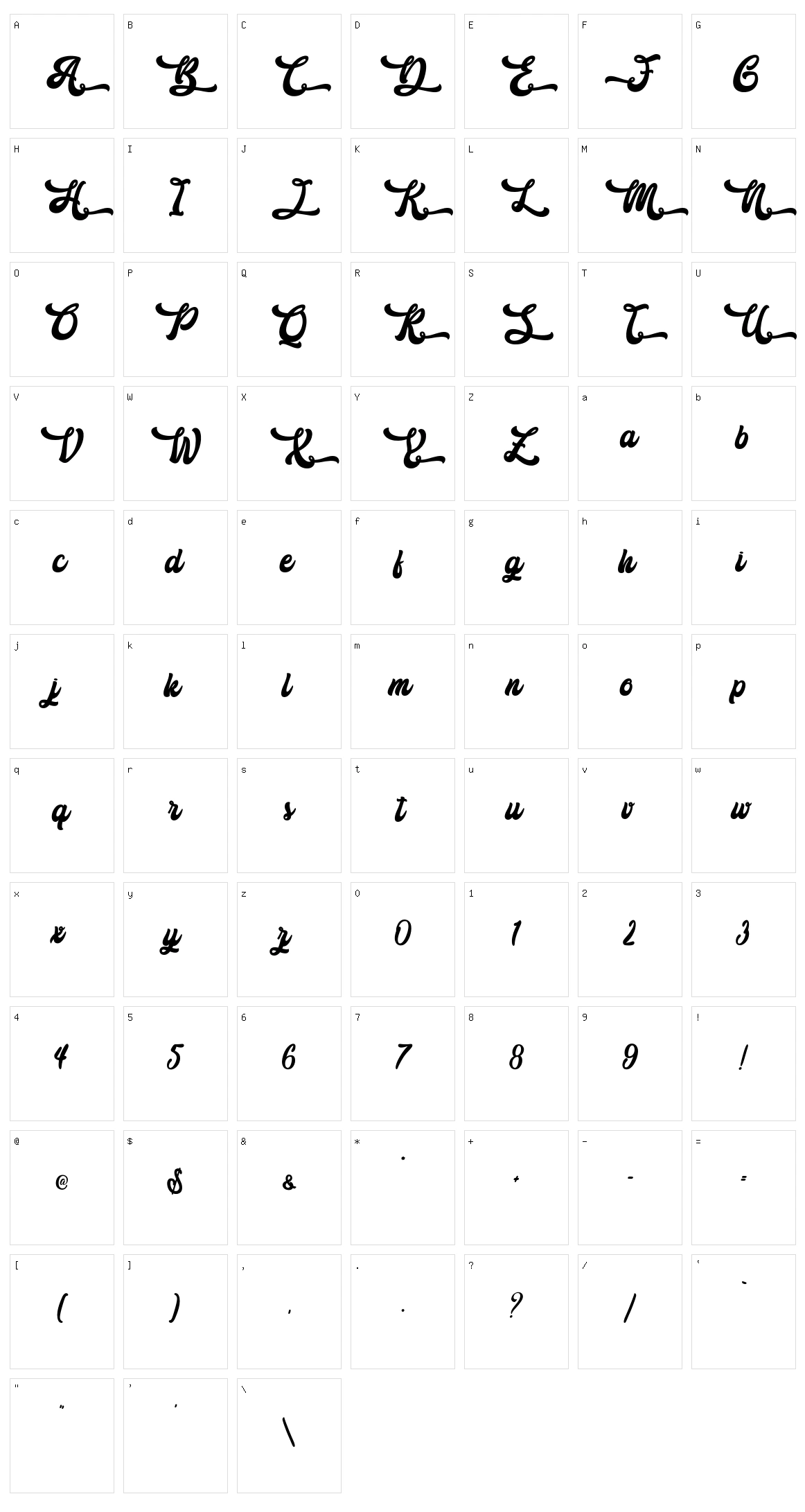 The Holiday Character Set