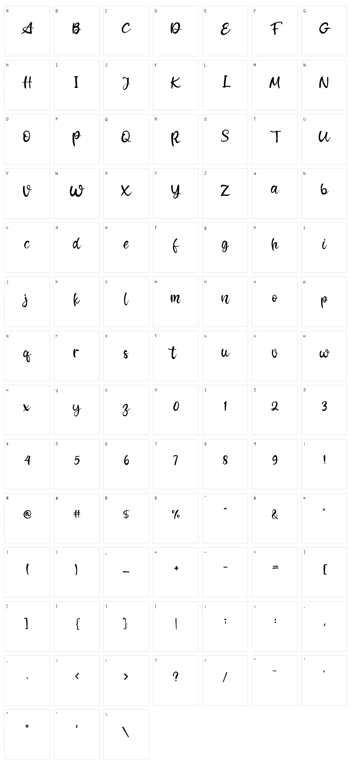 Wednesday Character Set