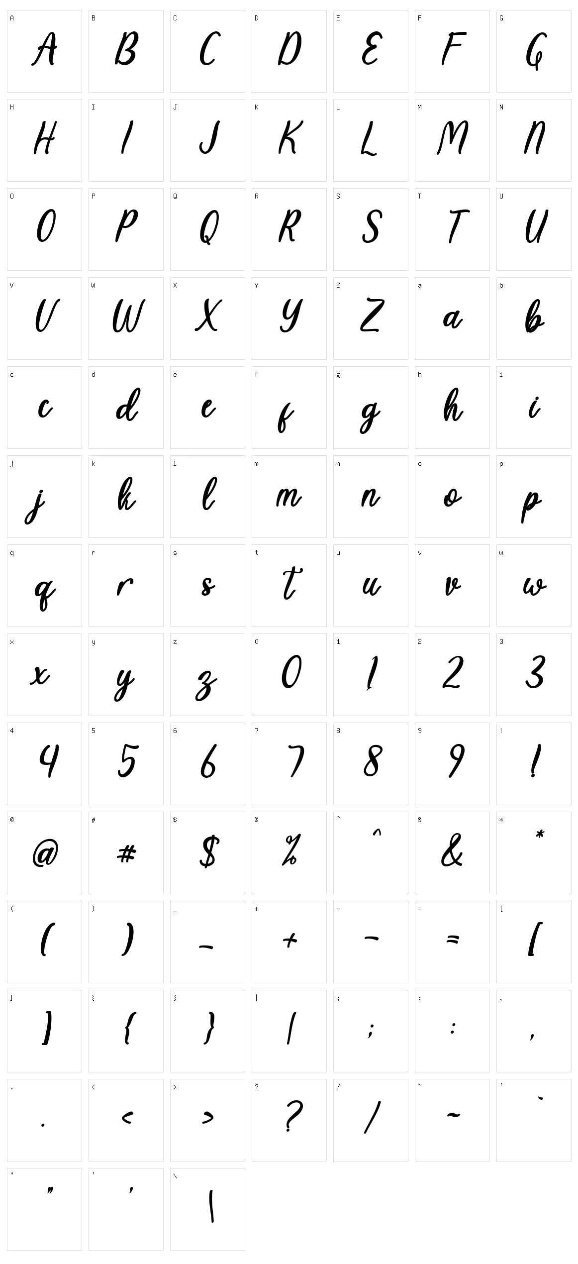 Tropical Sweet Character Set