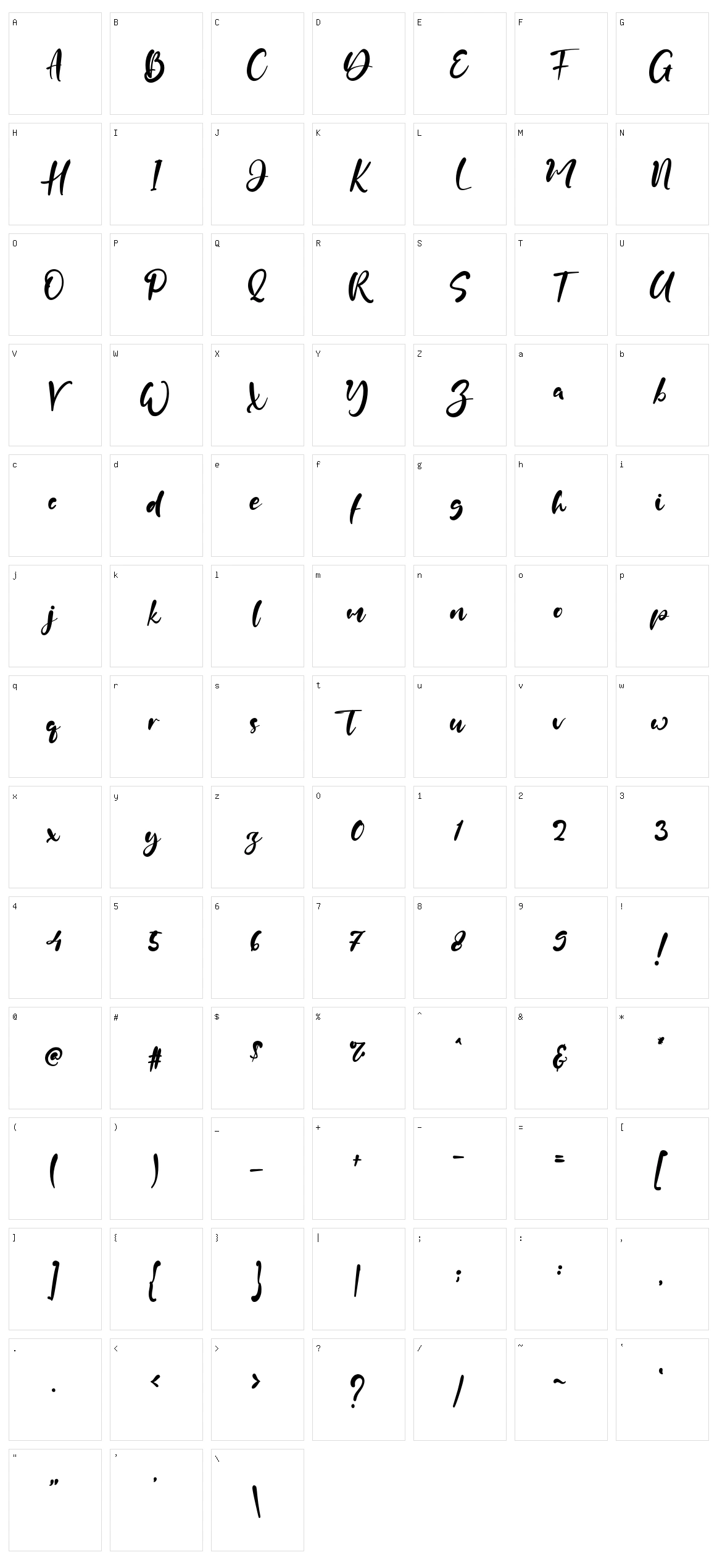 Julia Antonio Character Set