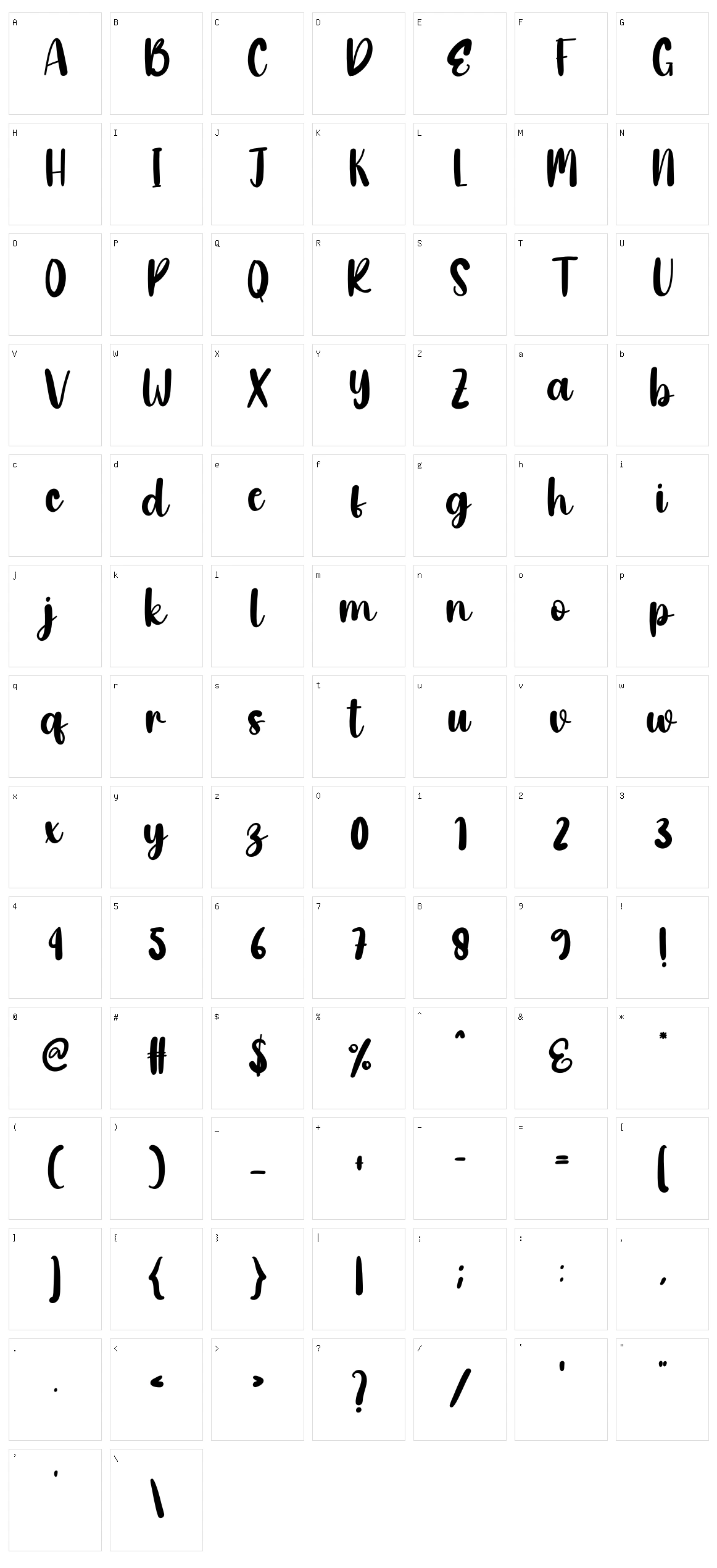 Masculine Character Set