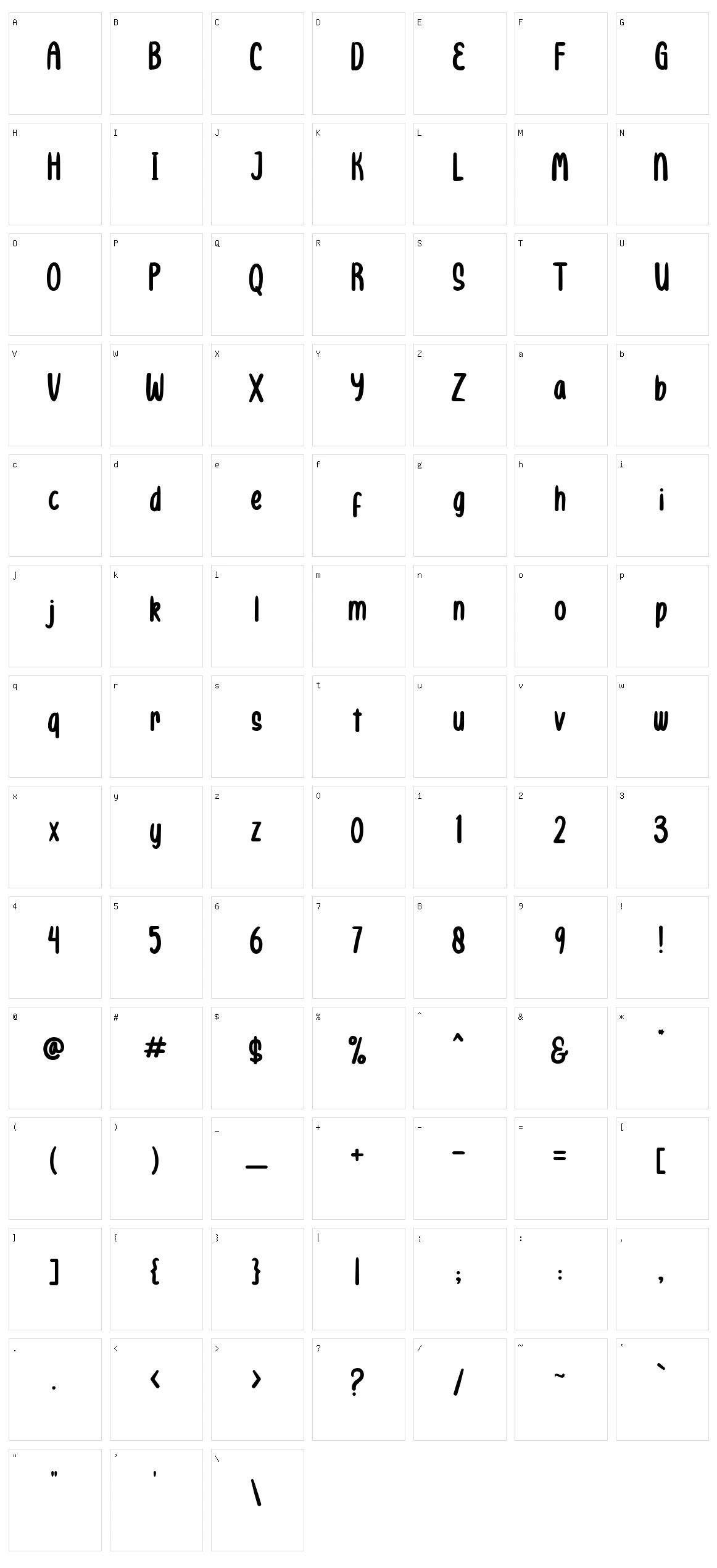 Hiroshima Character Set