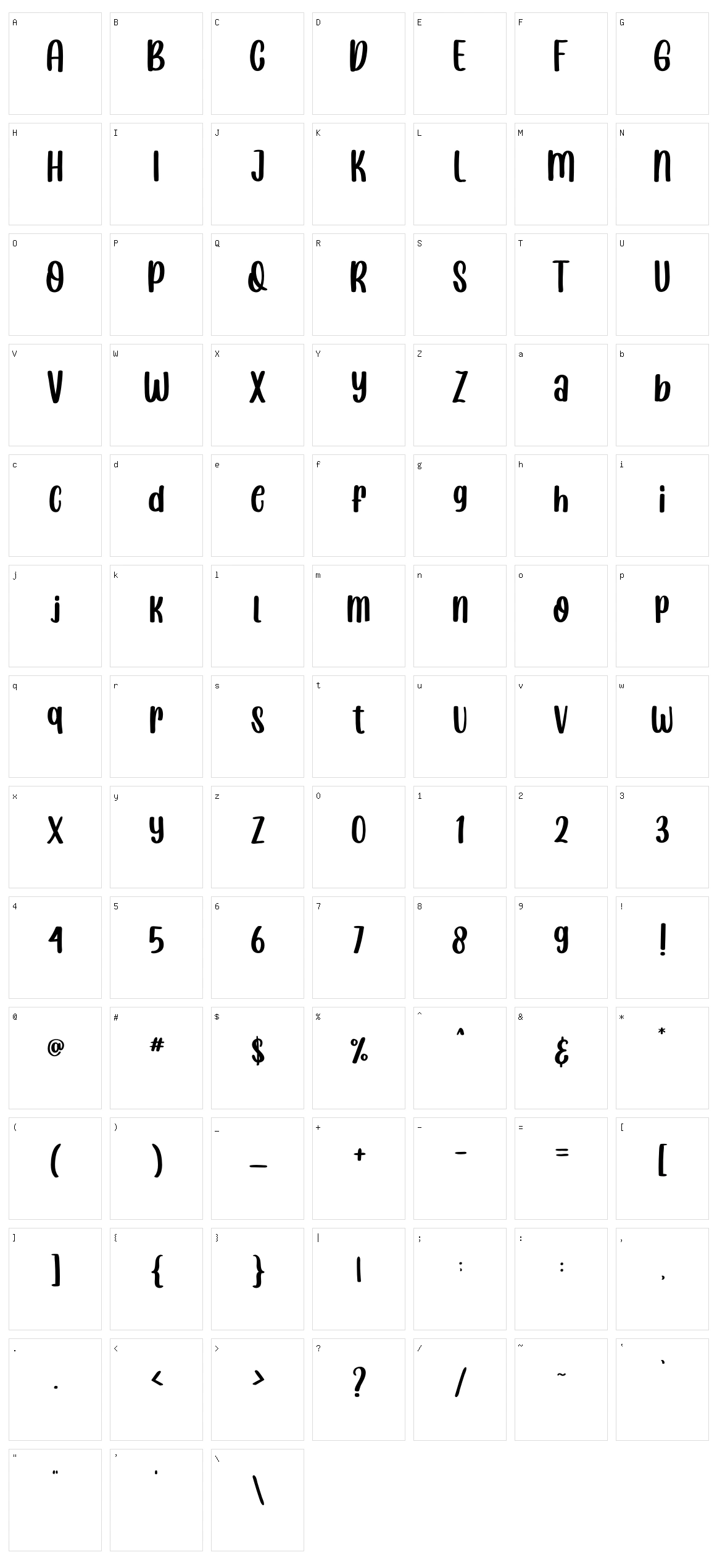 Tuna Sandwich Character Set