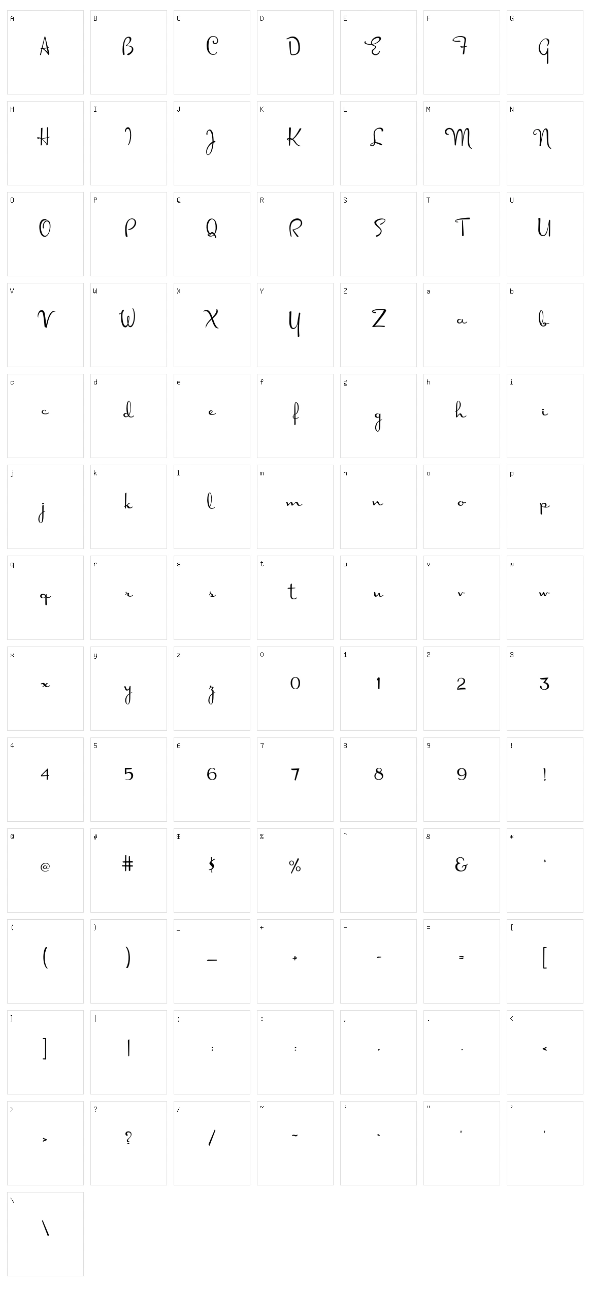 Doris Day Character Set