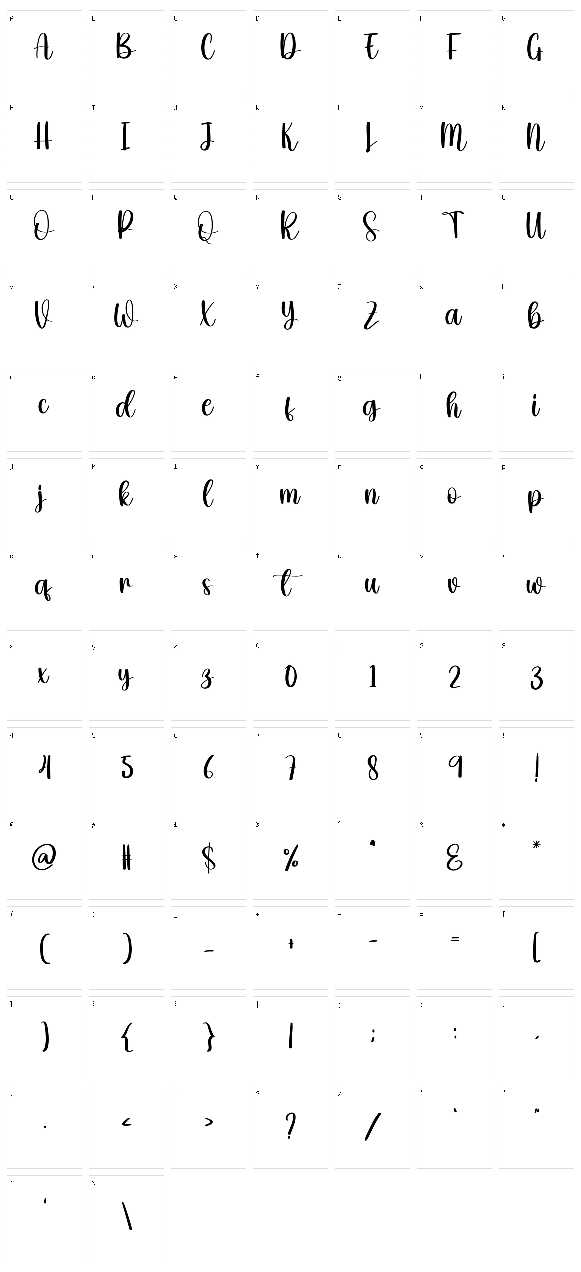 Fishing Character Set