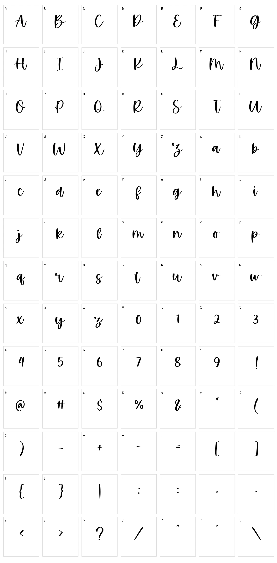 Goldfame Character Set